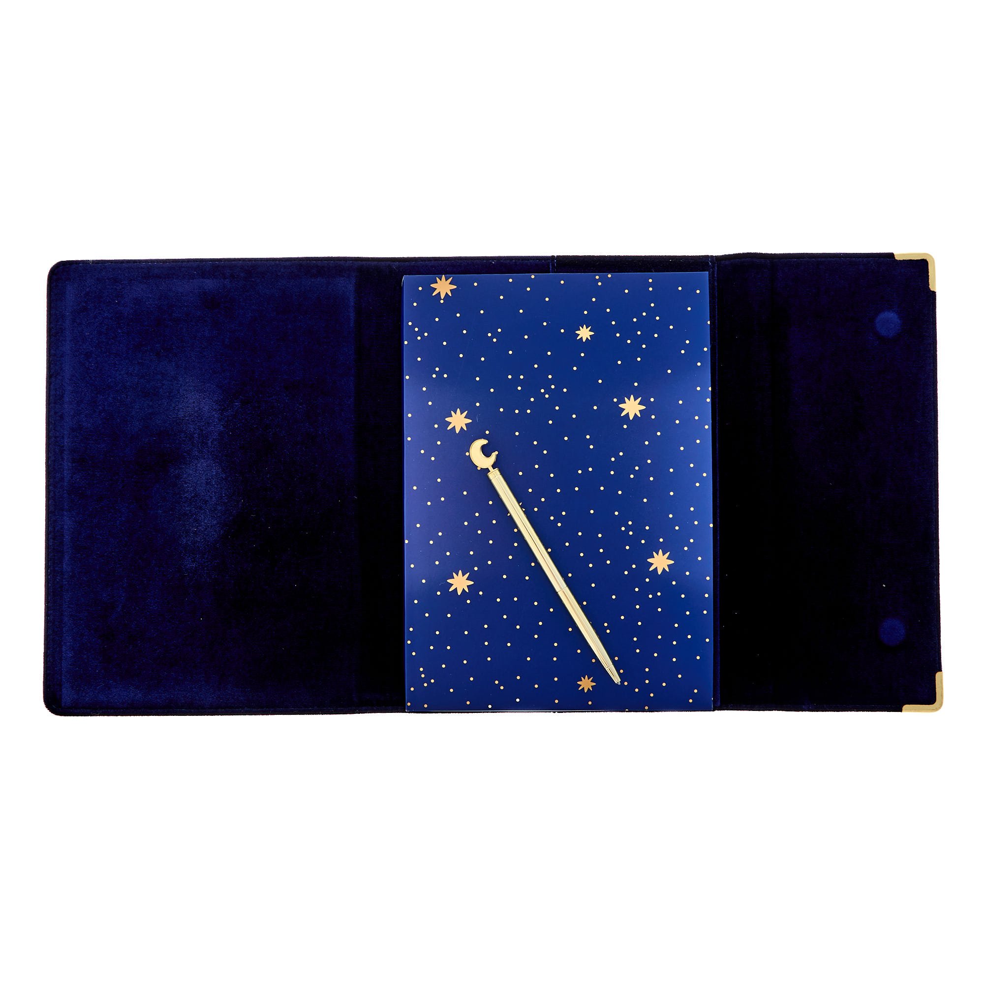 Star Notebook & Pen With Fabric Pouch