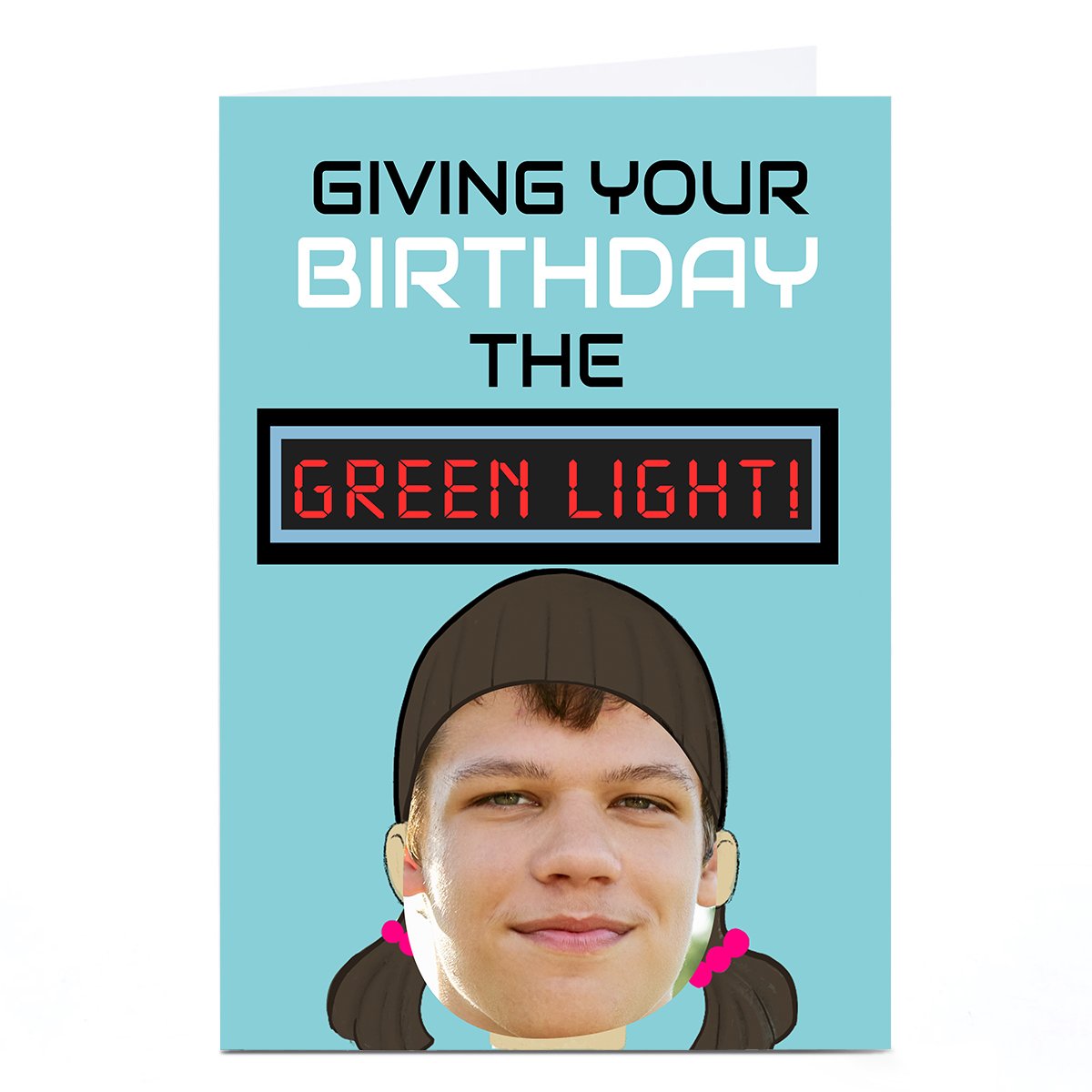 Photo Birthday Card - Green Light