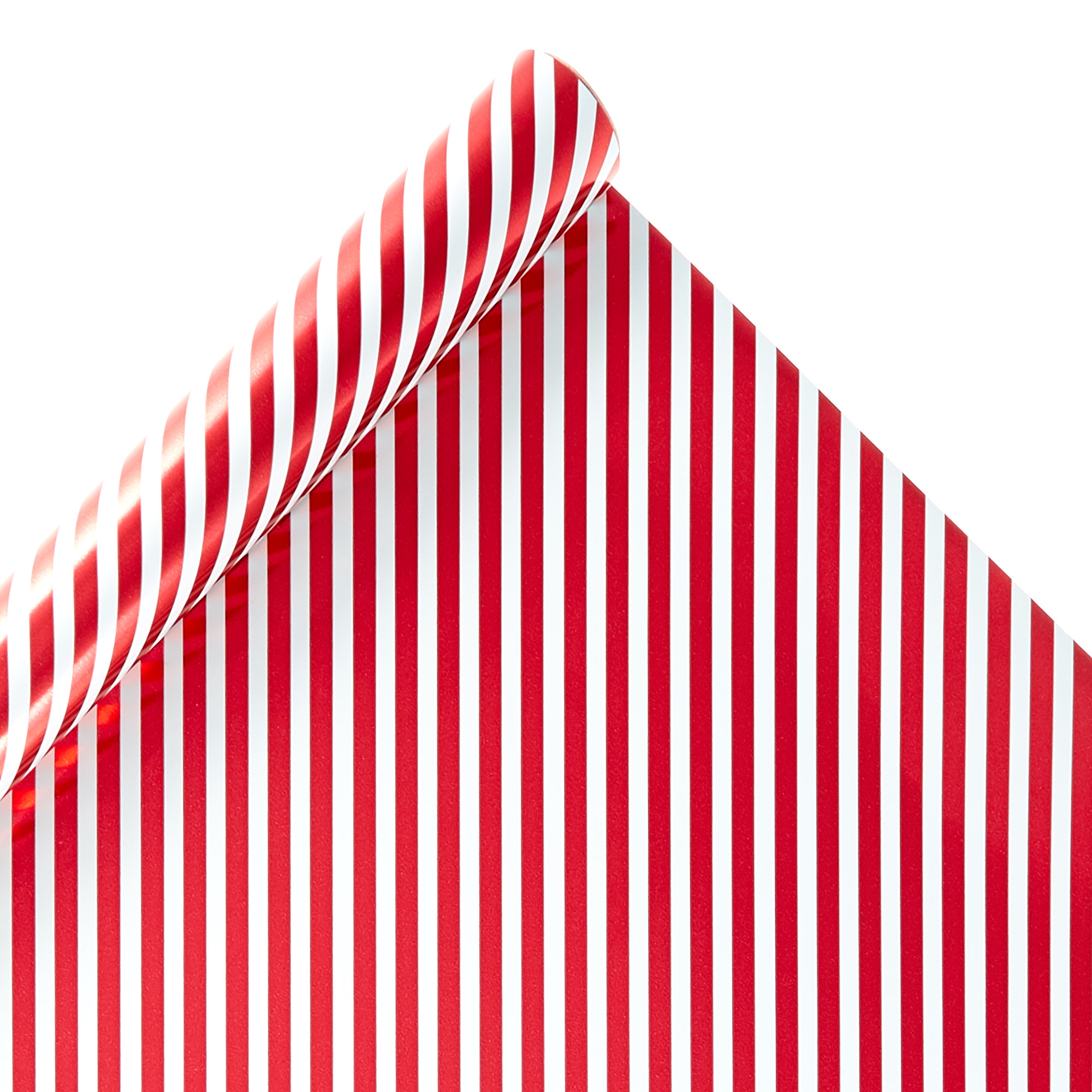 Candy Cane Stripes Foil Wrapping Paper - 4 Rolls