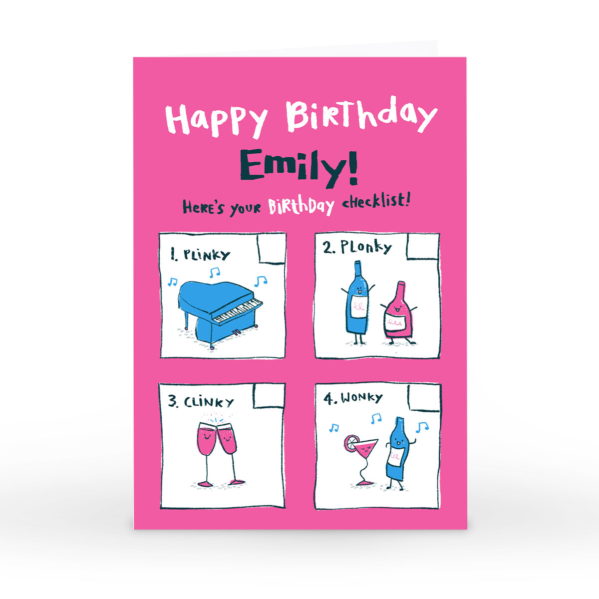 Personalised Hew Ma Birthday Card - Birthday Checklist 