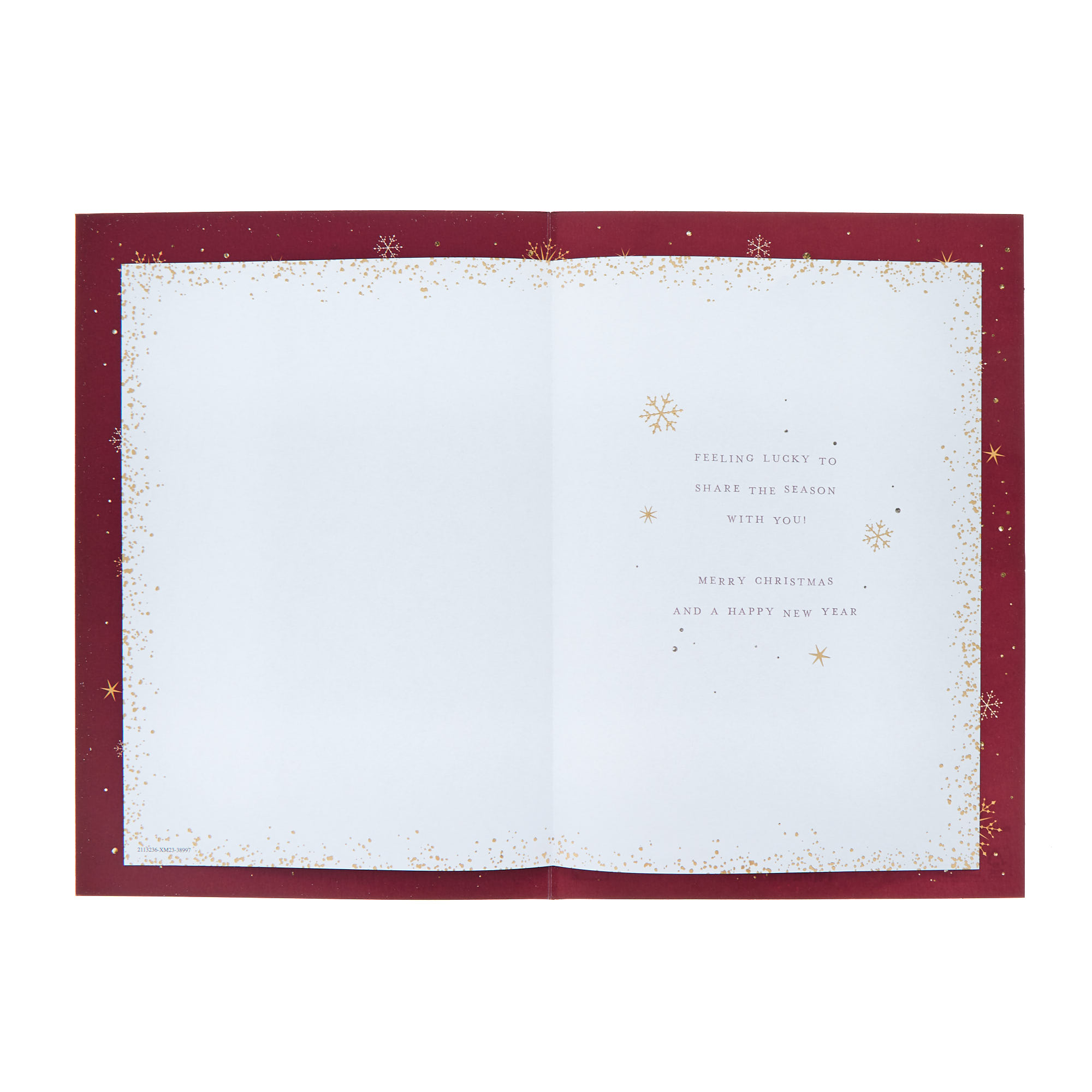 Special Partner Red Wine Christmas Card