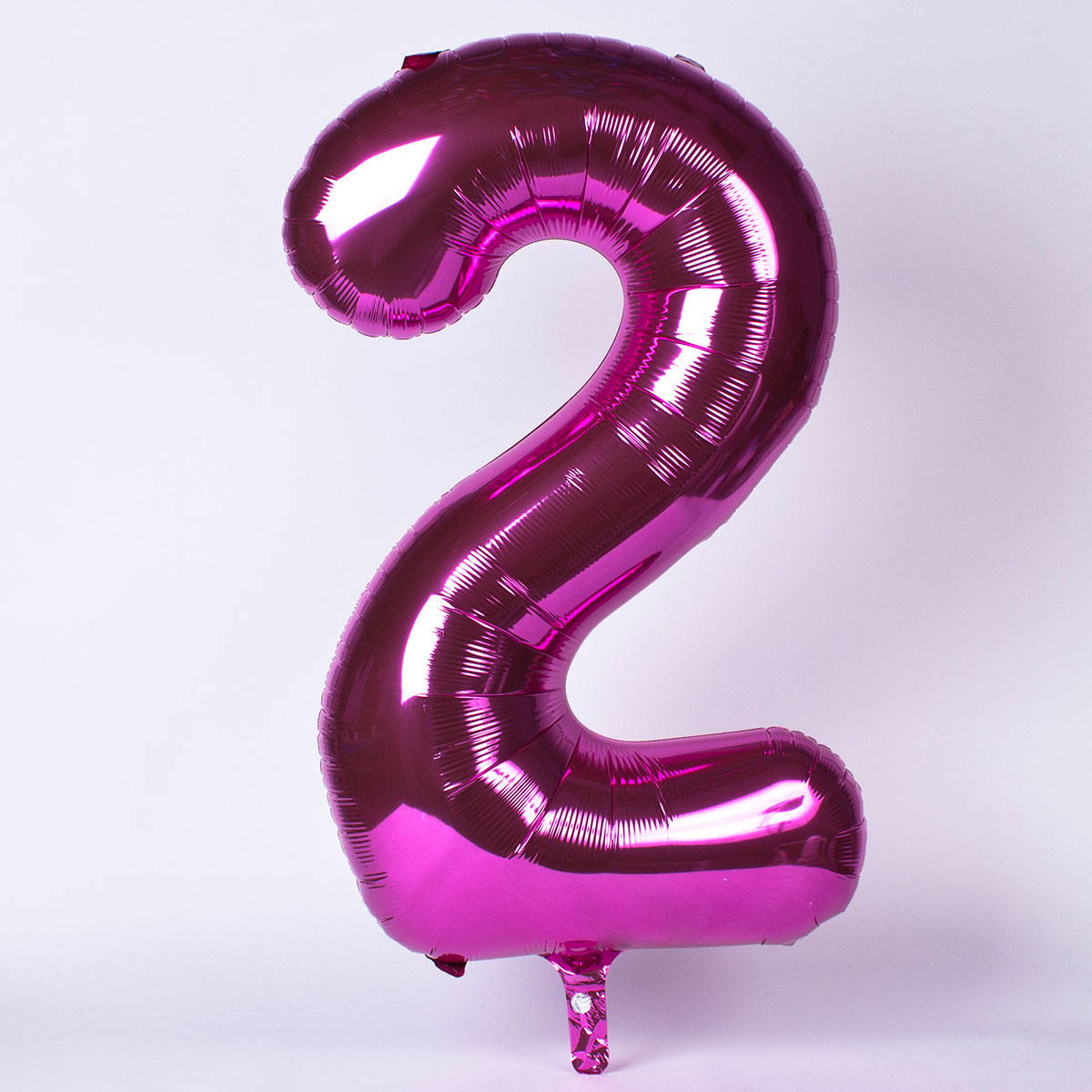 Pink Number 2 Giant Foil Helium Balloon INFLATED 
