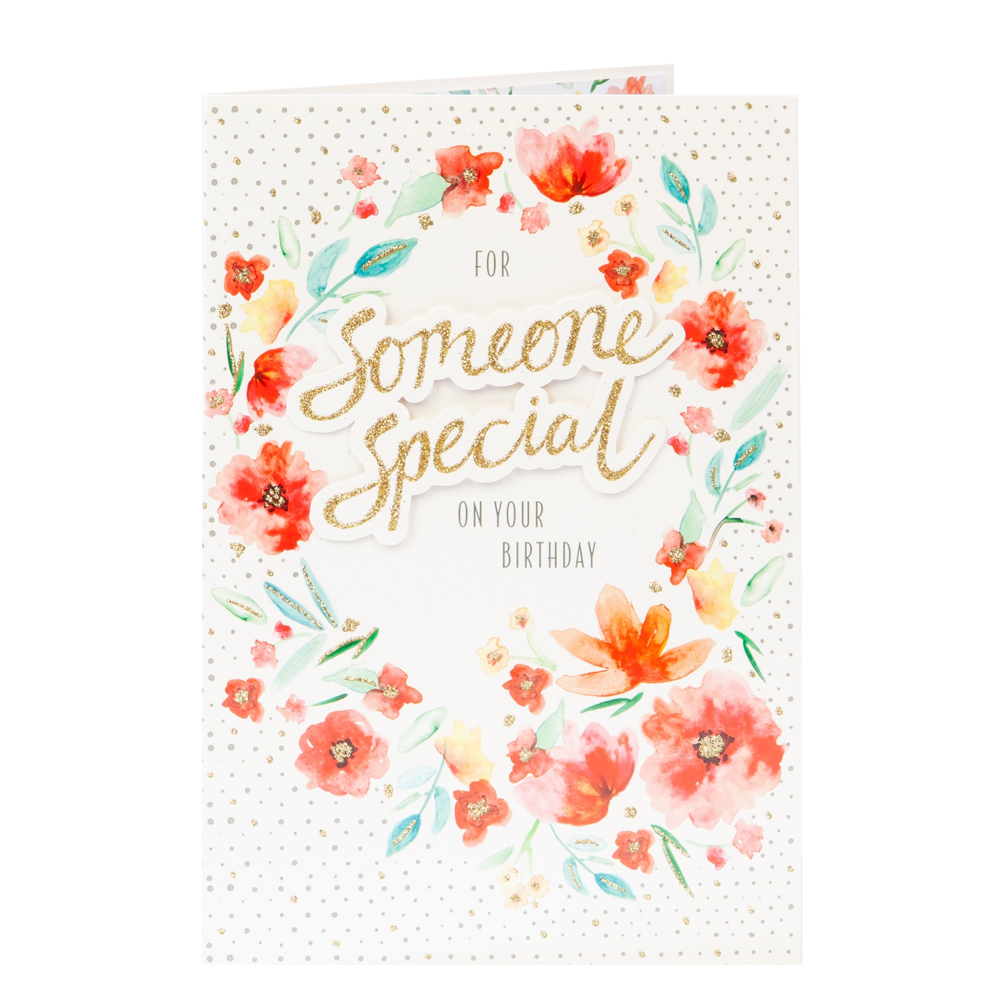 Birthday Card - For Someone Special, Floral