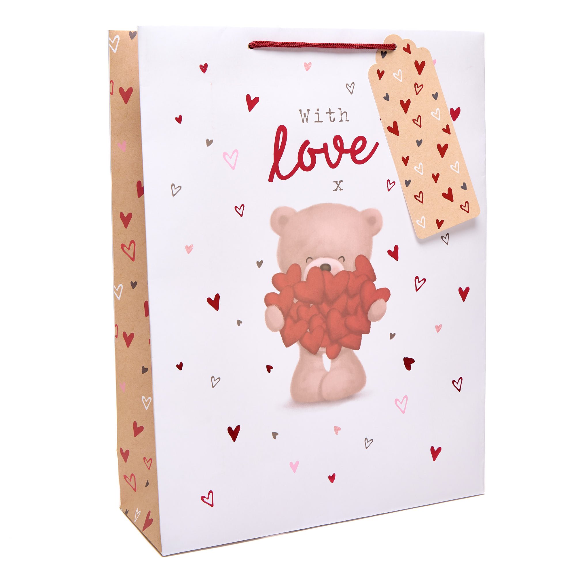 Hugs With Love Extra Large Portrait Gift Bag