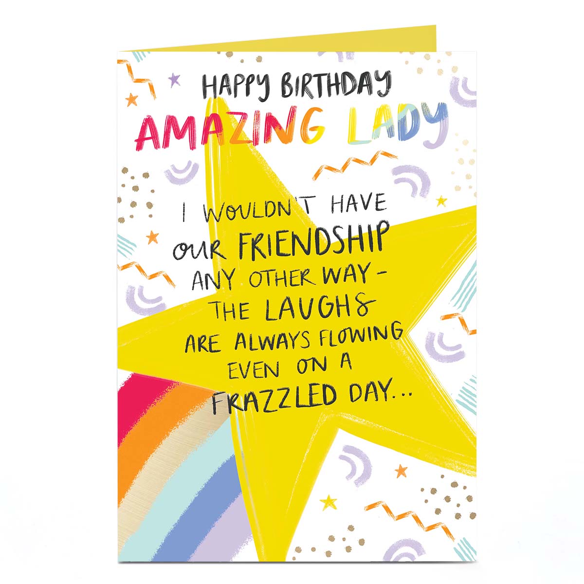 Birthday Card - Amazing Lady