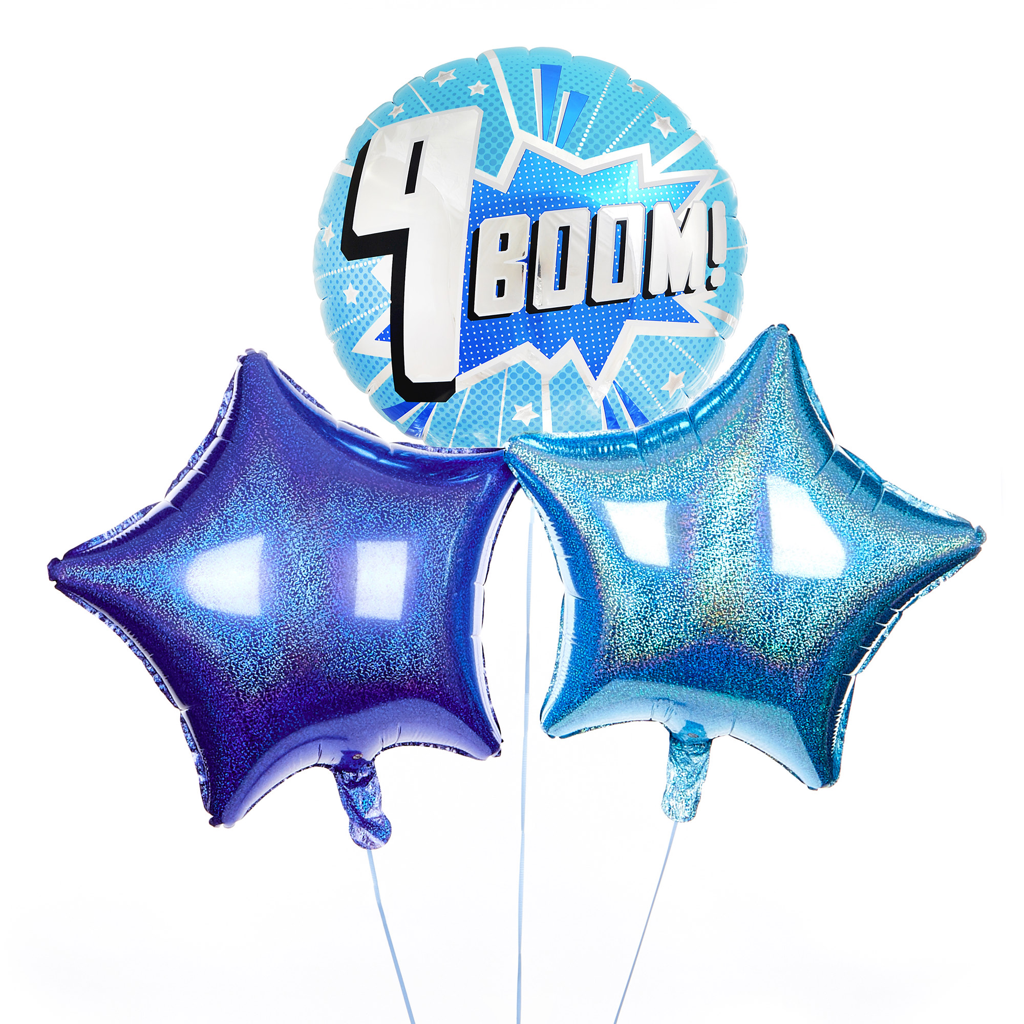 Boom! 9th Birthday Balloon Bouquet - DELIVERED INFLATED!