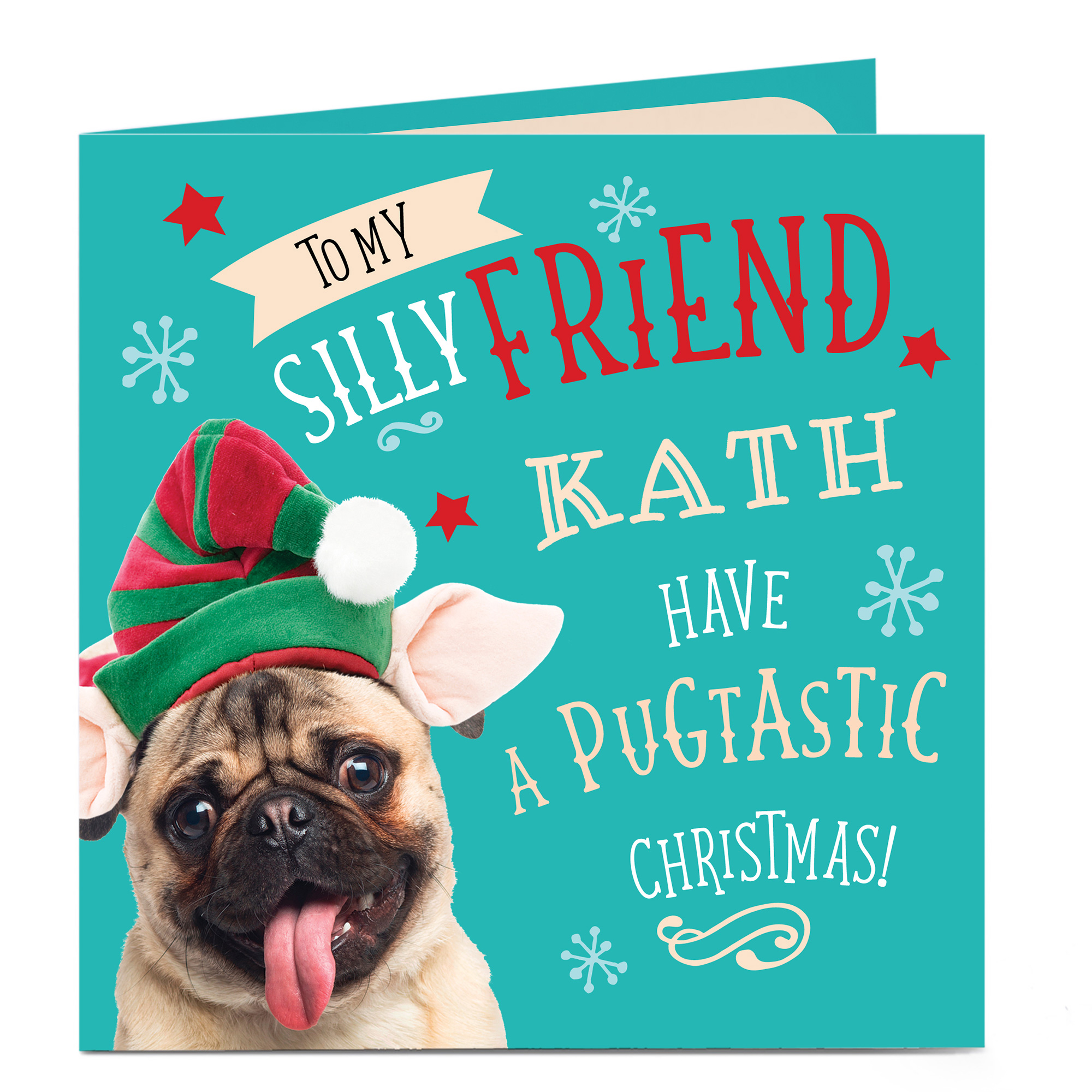 Personalised Christmas Card - To My Silly Friend