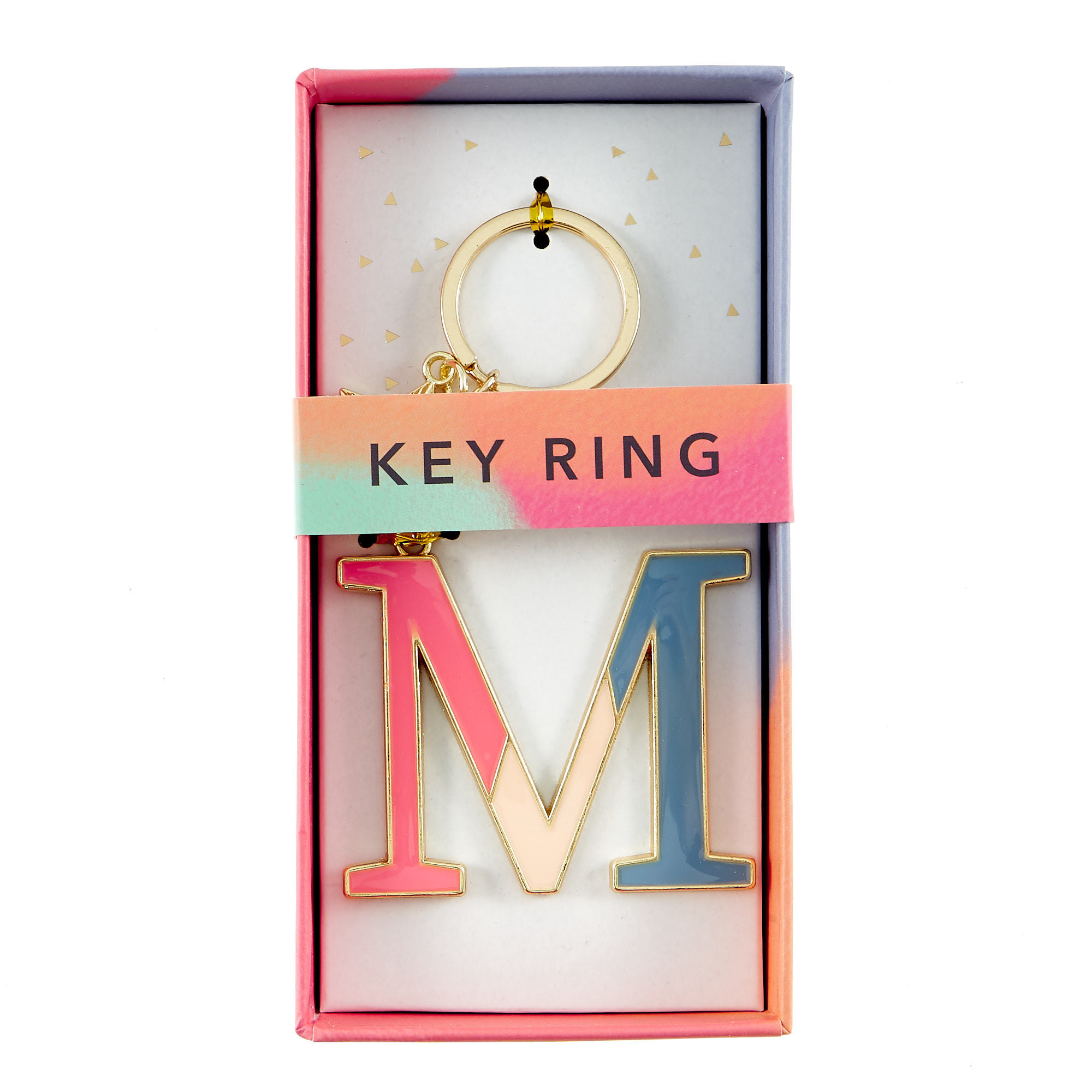 Letter M Alphabet Keyring