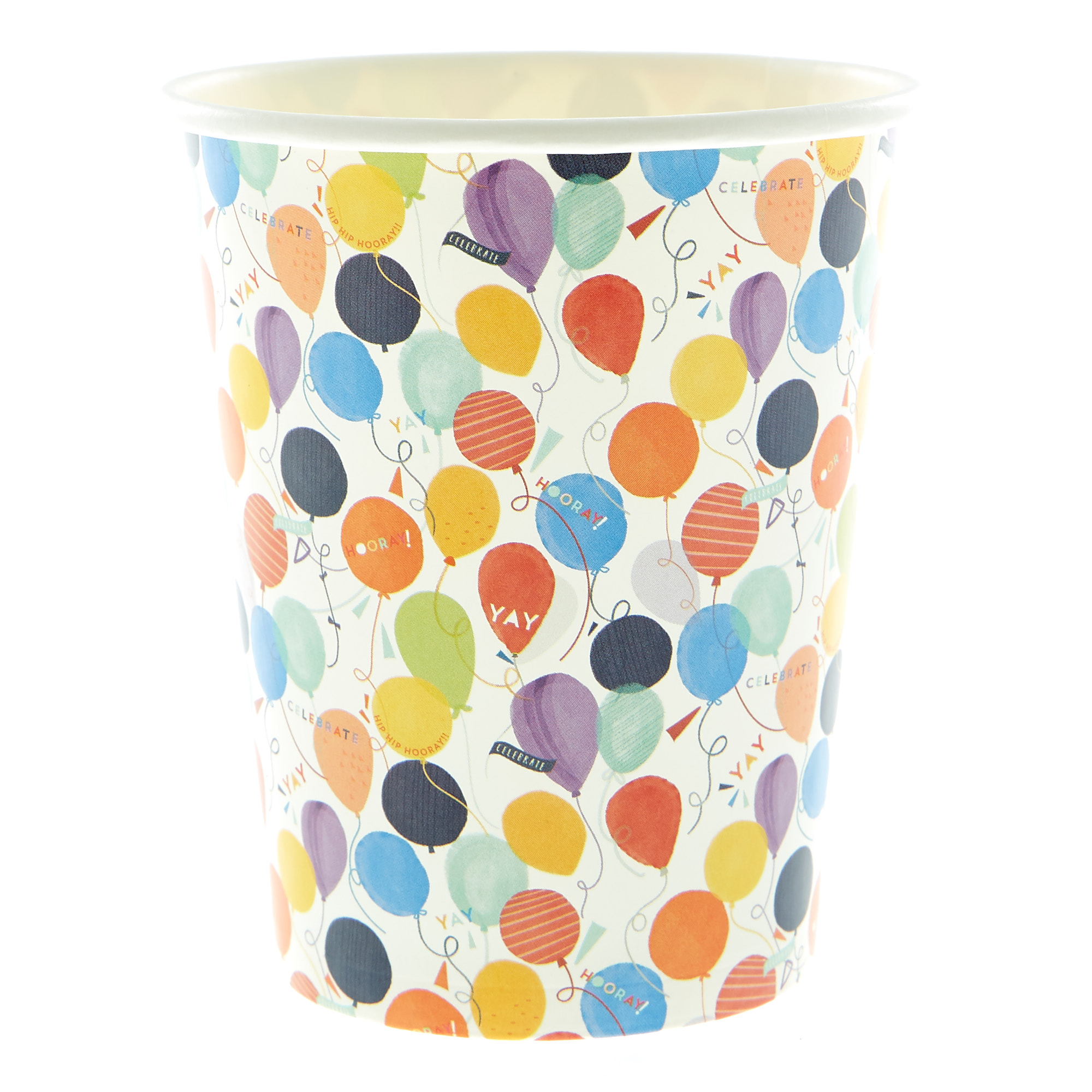 Rainbow Balloons Party Tableware & Decorations Bundle - 8 Guests
