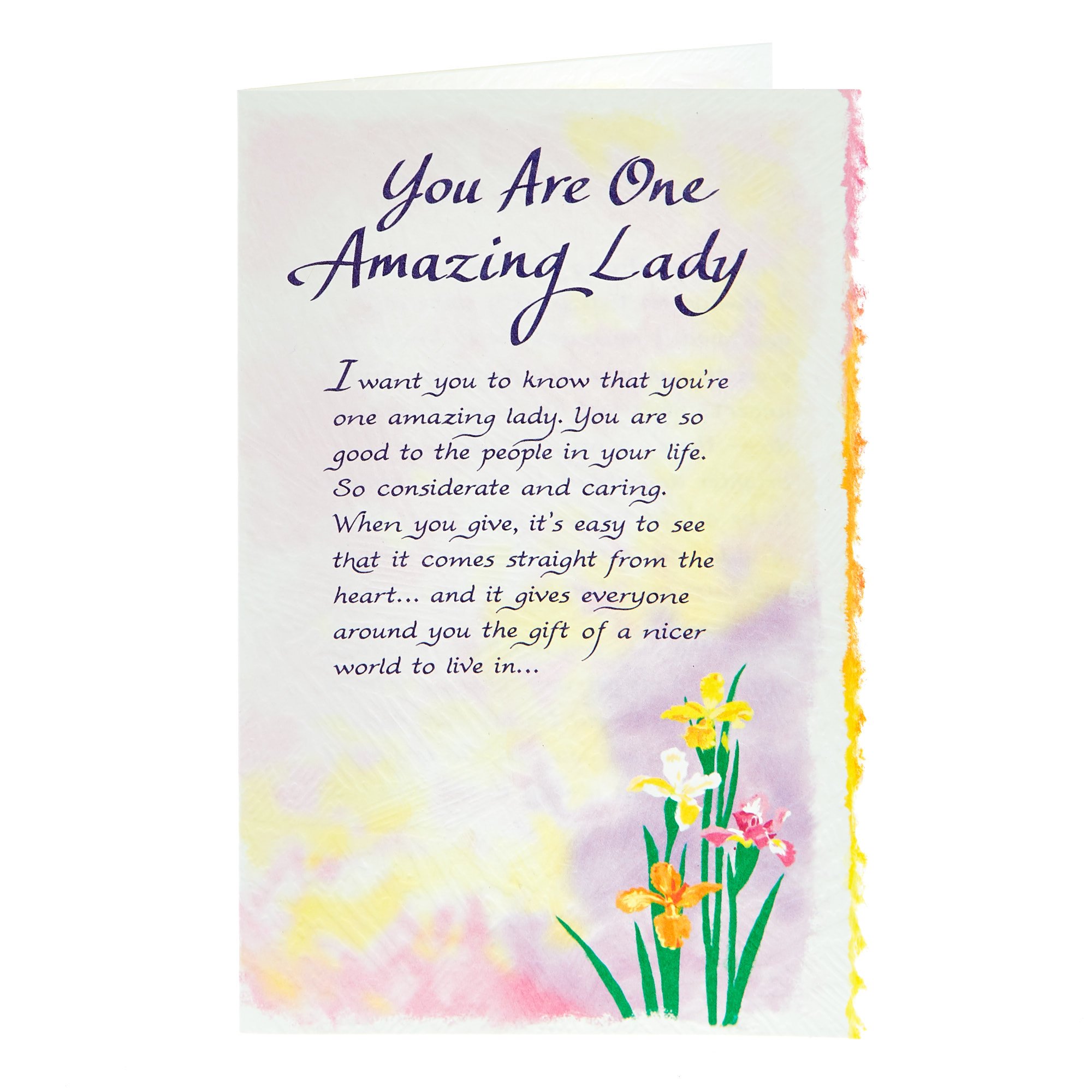 Blue Mountain Arts Card - You Are One Amazing Lady