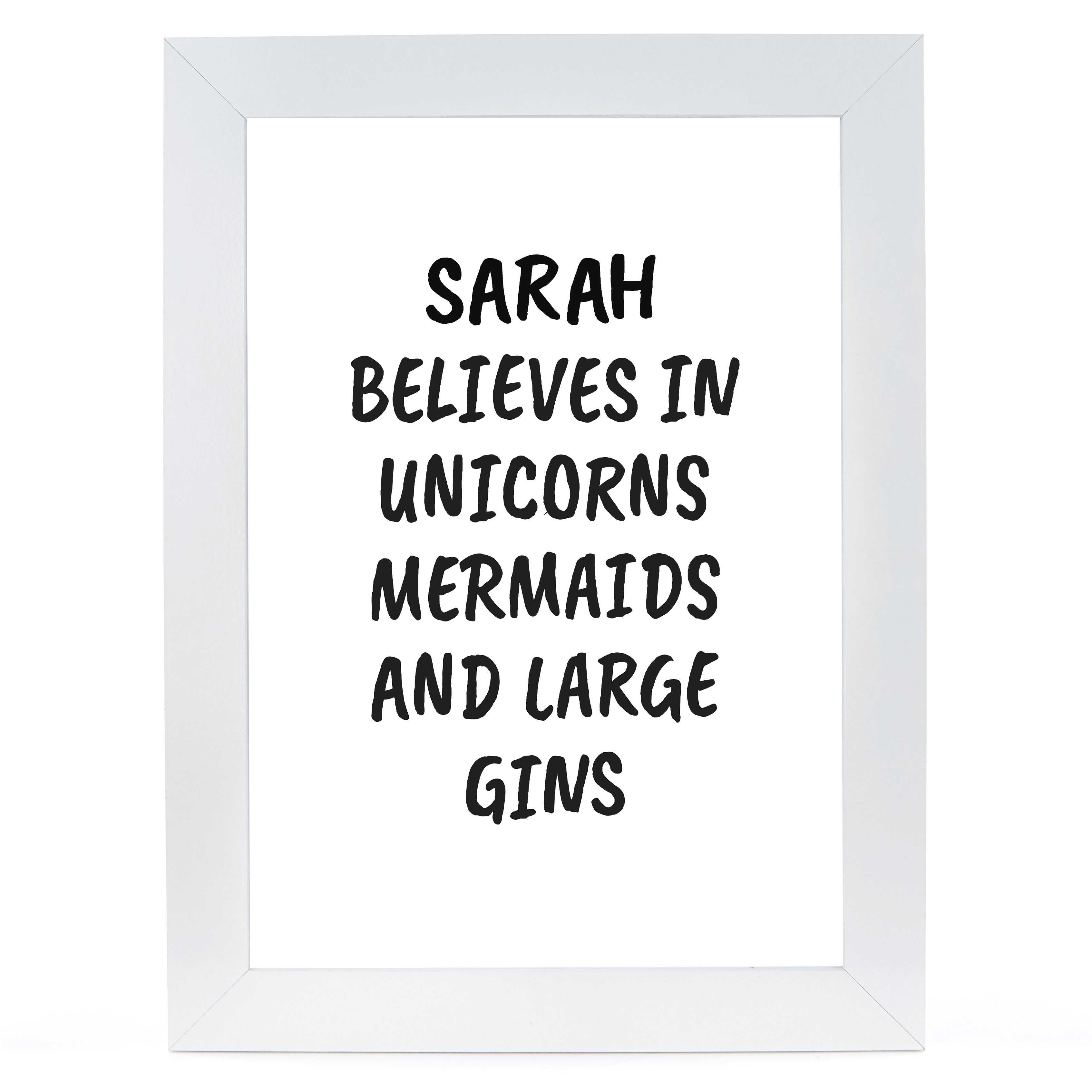 Personalised Print - Unicorns, Mermaids & Large Gins