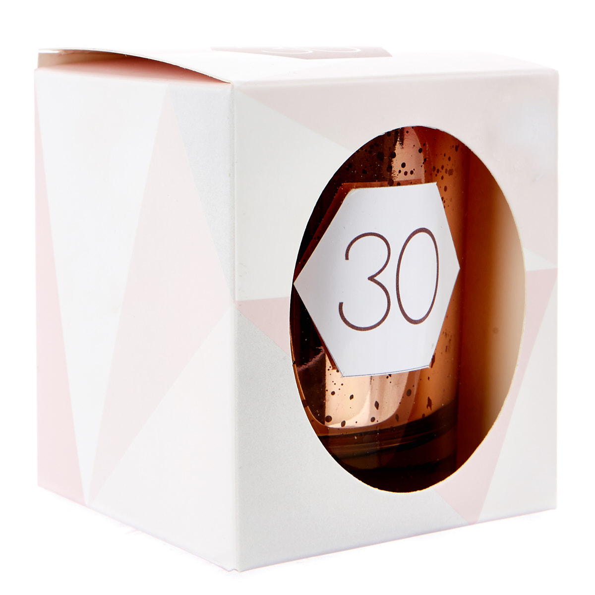 Rose Gold Vanilla Scented 30th Birthday Candle