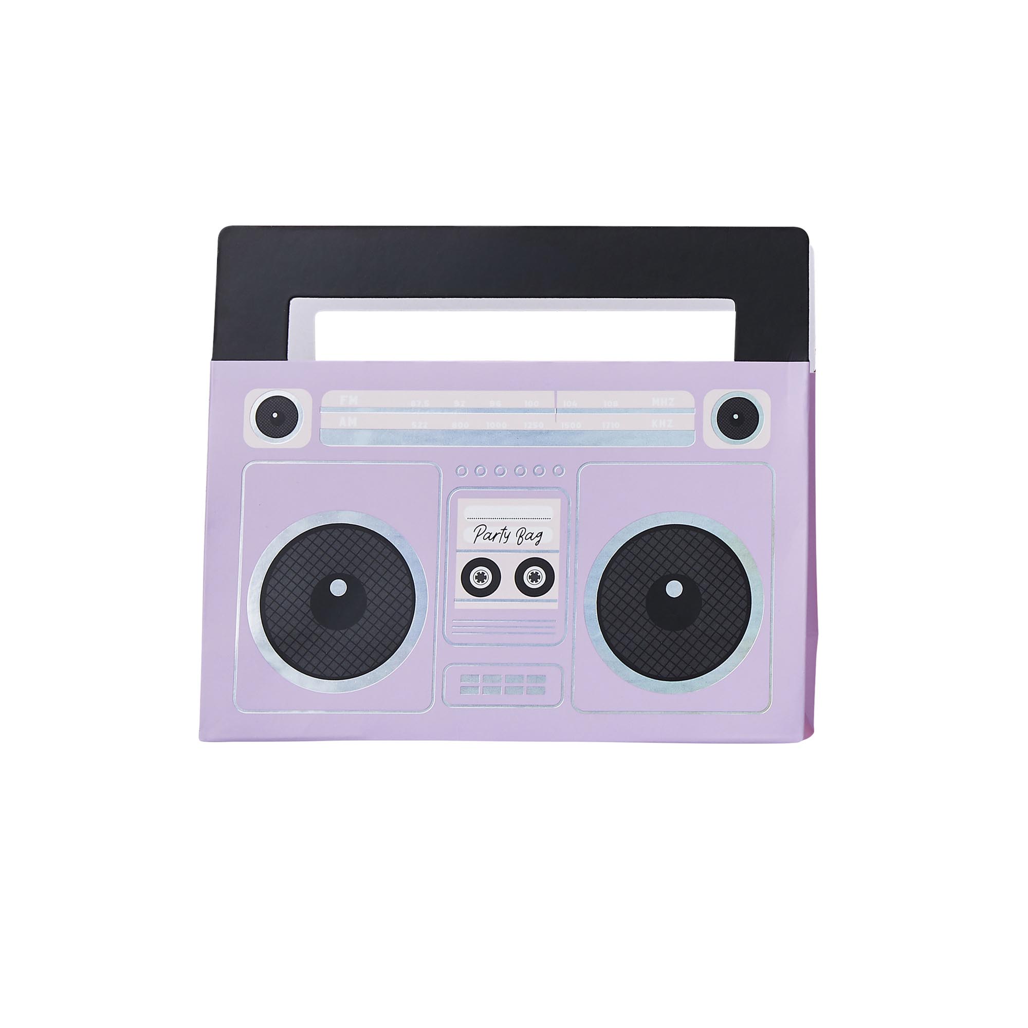 Boombox Card Party Bags - Pack of 5