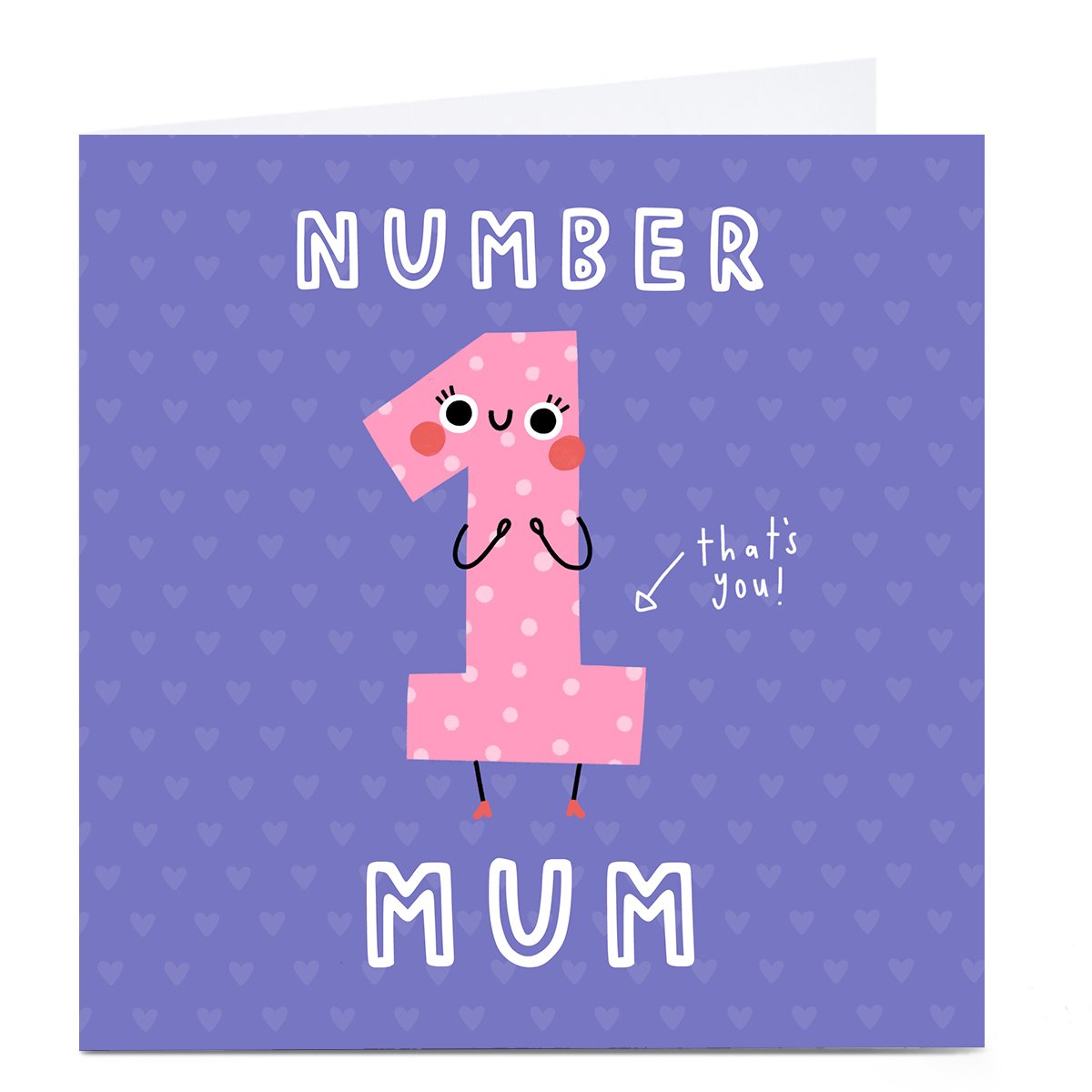 Personalised Jess Moorhouse Mother's Day Card - No. 1 Mum
