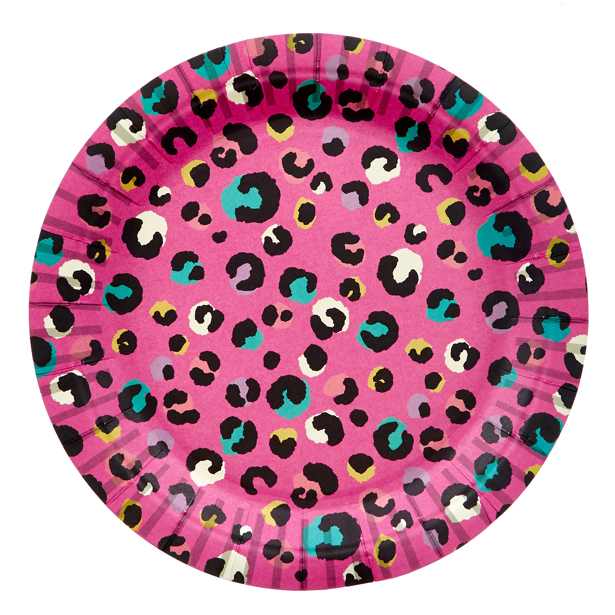 Pink Leopard Print Party Tableware Bundle - 8 Guests