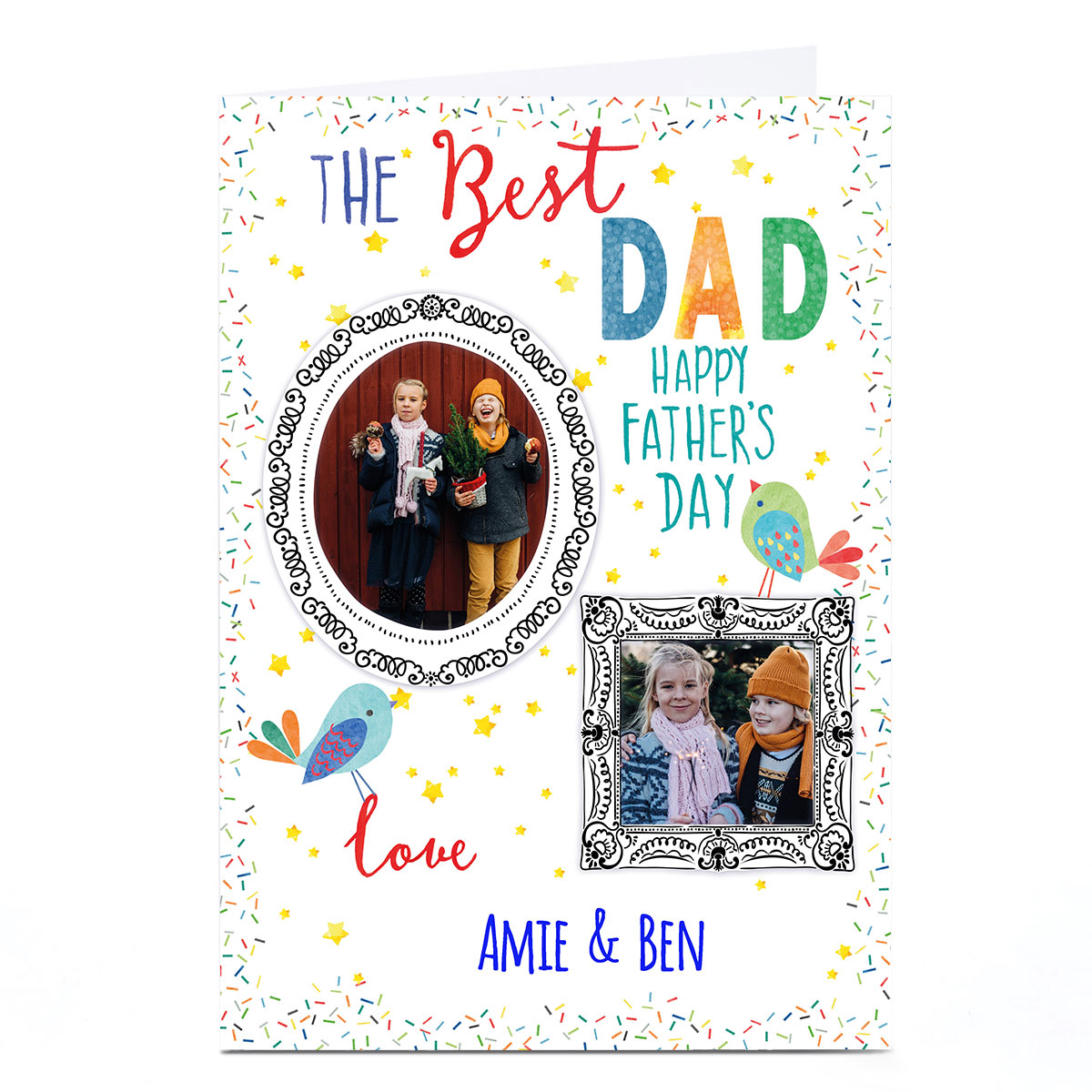 Photo Nik Golesworthy Father's Day Card - Dad From Both