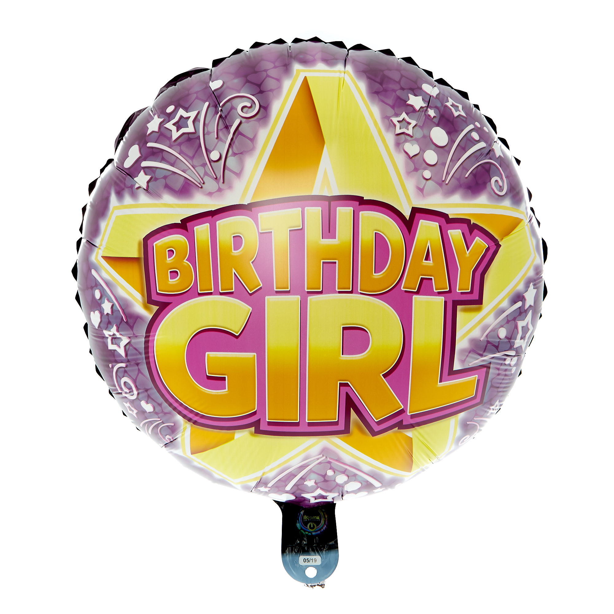 Birthday Girl Light-Up LED 22-Inch Foil Helium Balloon 