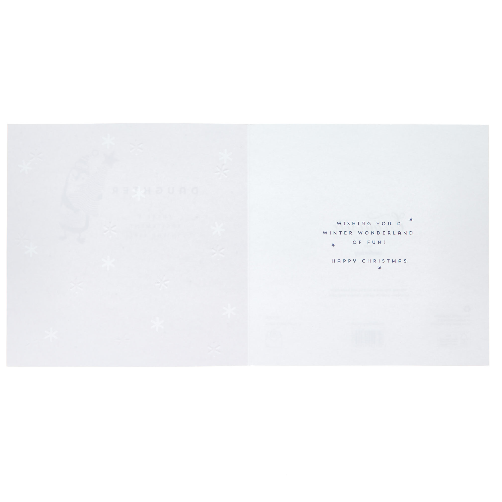 Exquisite Daughter Penguin & Tree Christmas Card