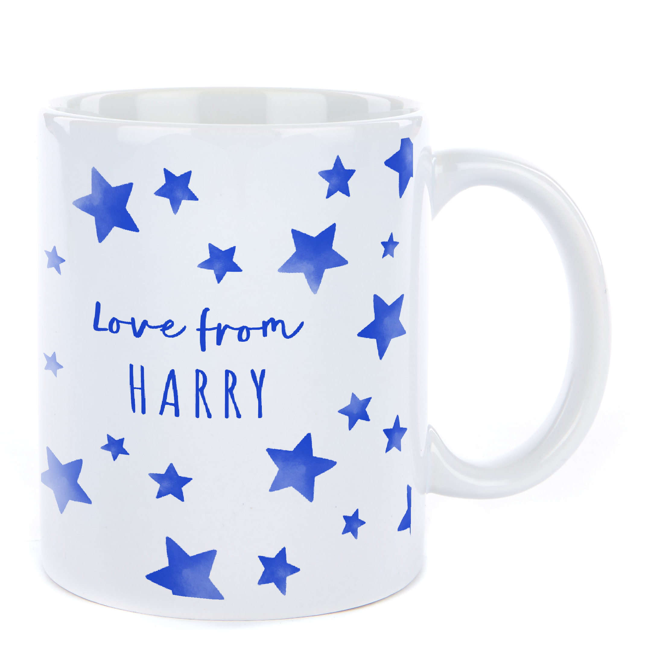 Personalised 1st Father's Day Mug - Blue Stars