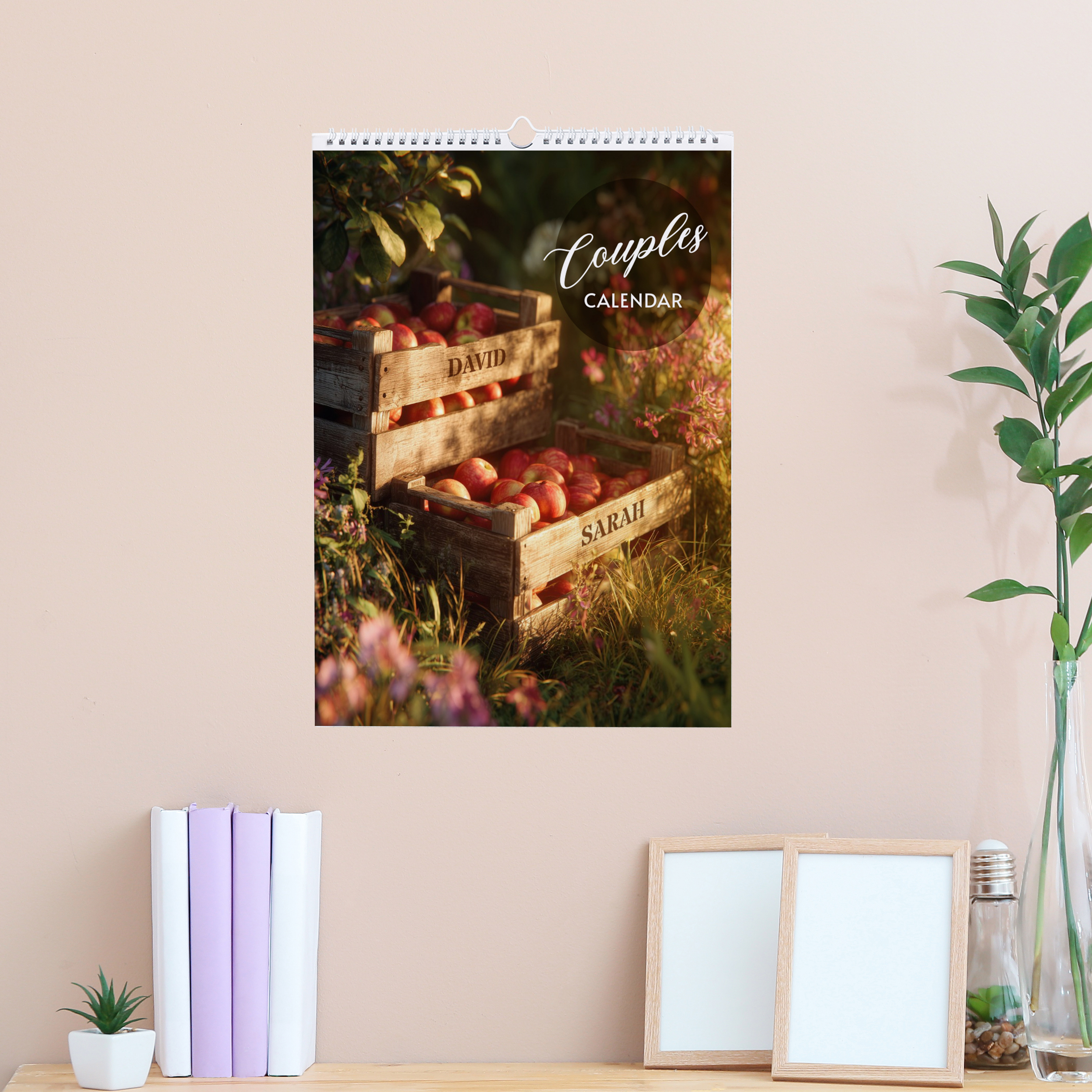 Personalised His And Hers Couples Calendar (Any Year)