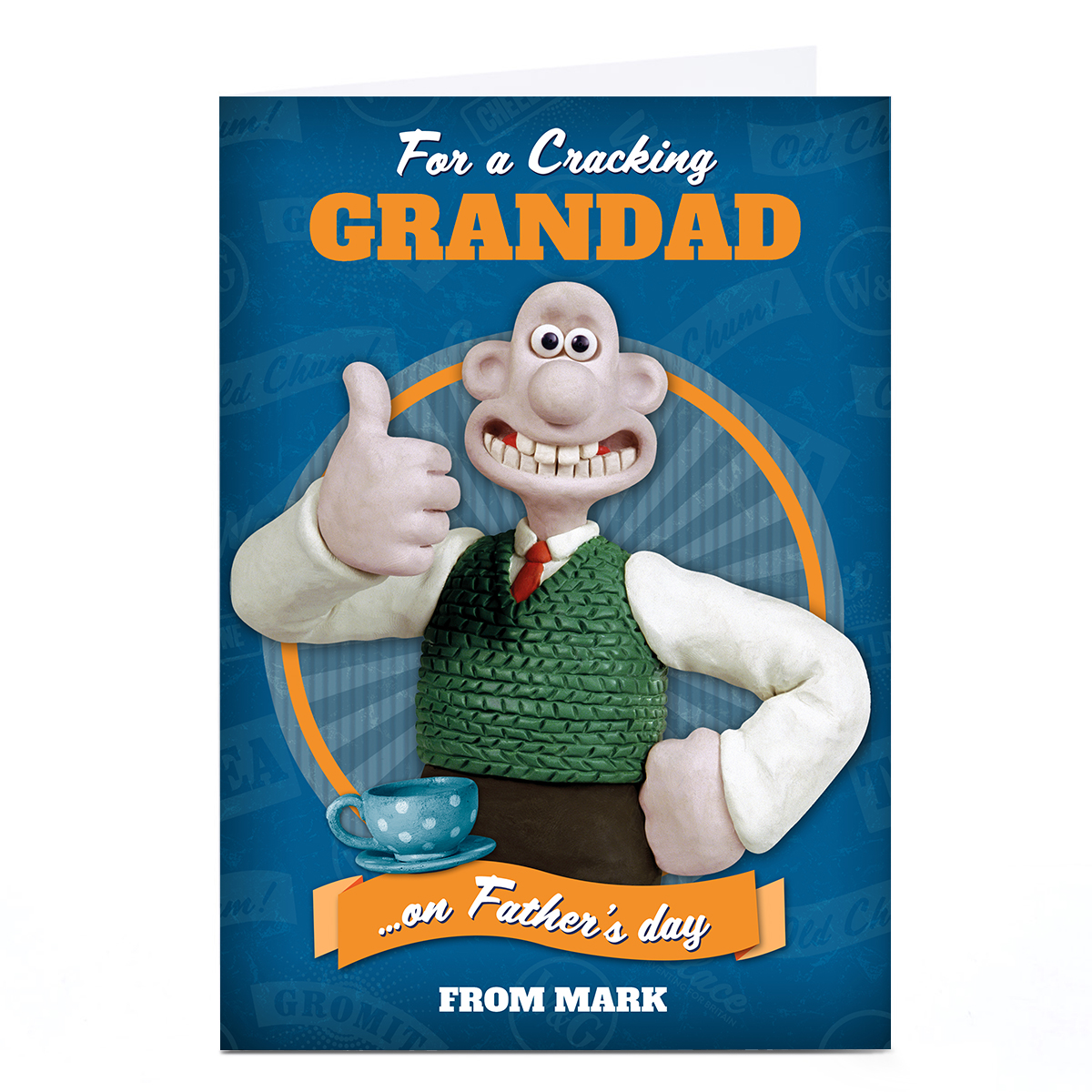 Personalised Wallace & Gromit Father's Day Card - Cracking