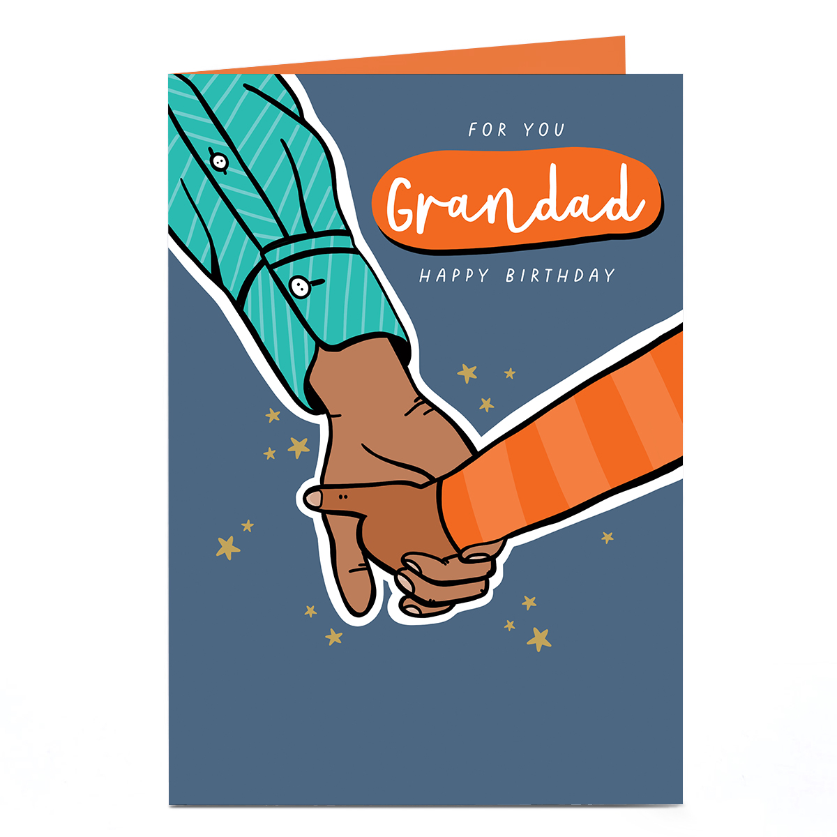 Birthday Card - Holding Hands, Grandad