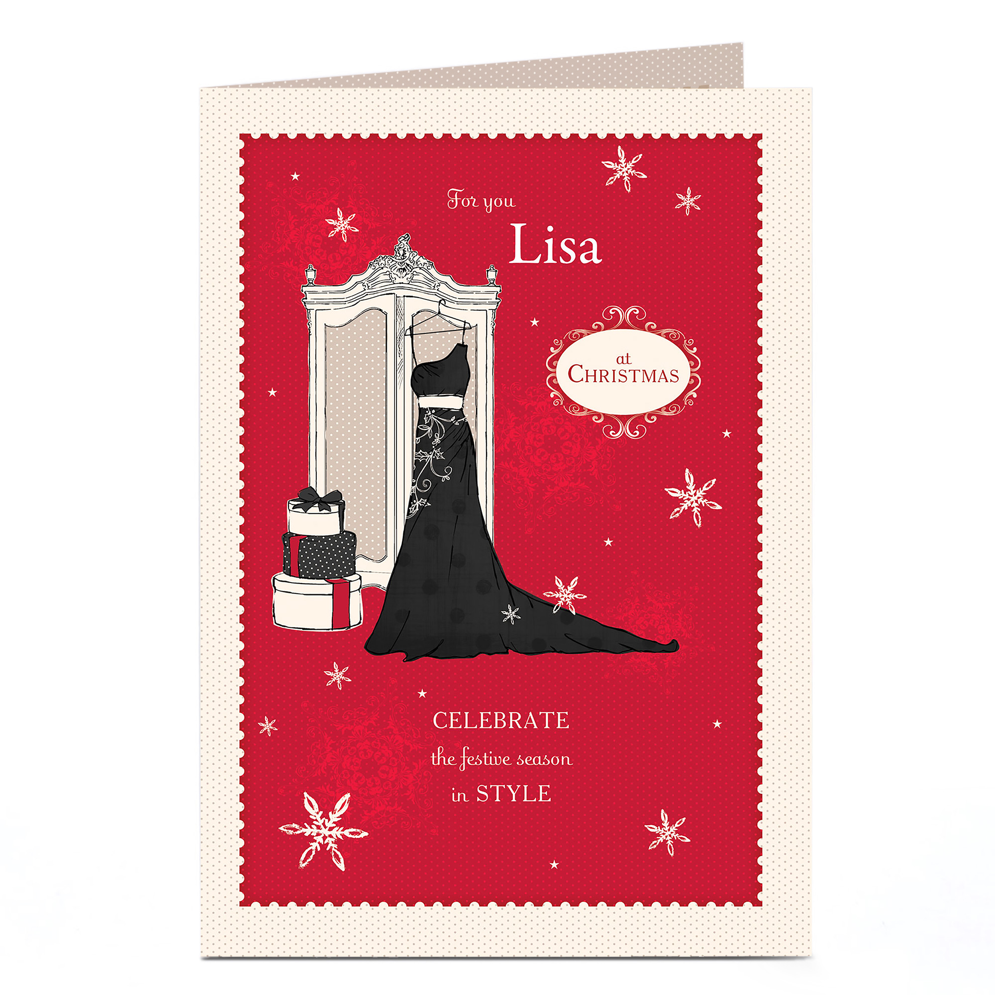 Personalised Christmas Card - Celebrate In Style