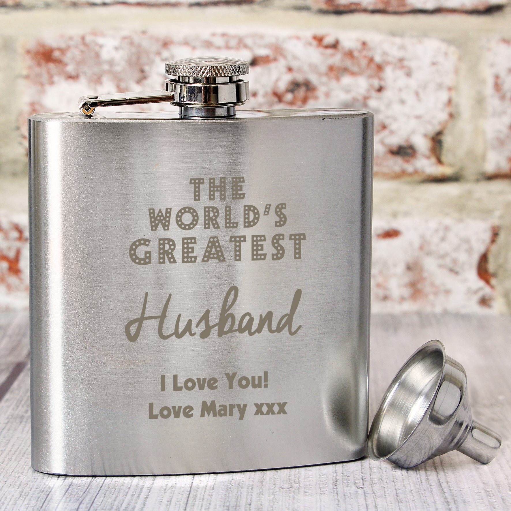Personalised The World's Greatest Hip Flask