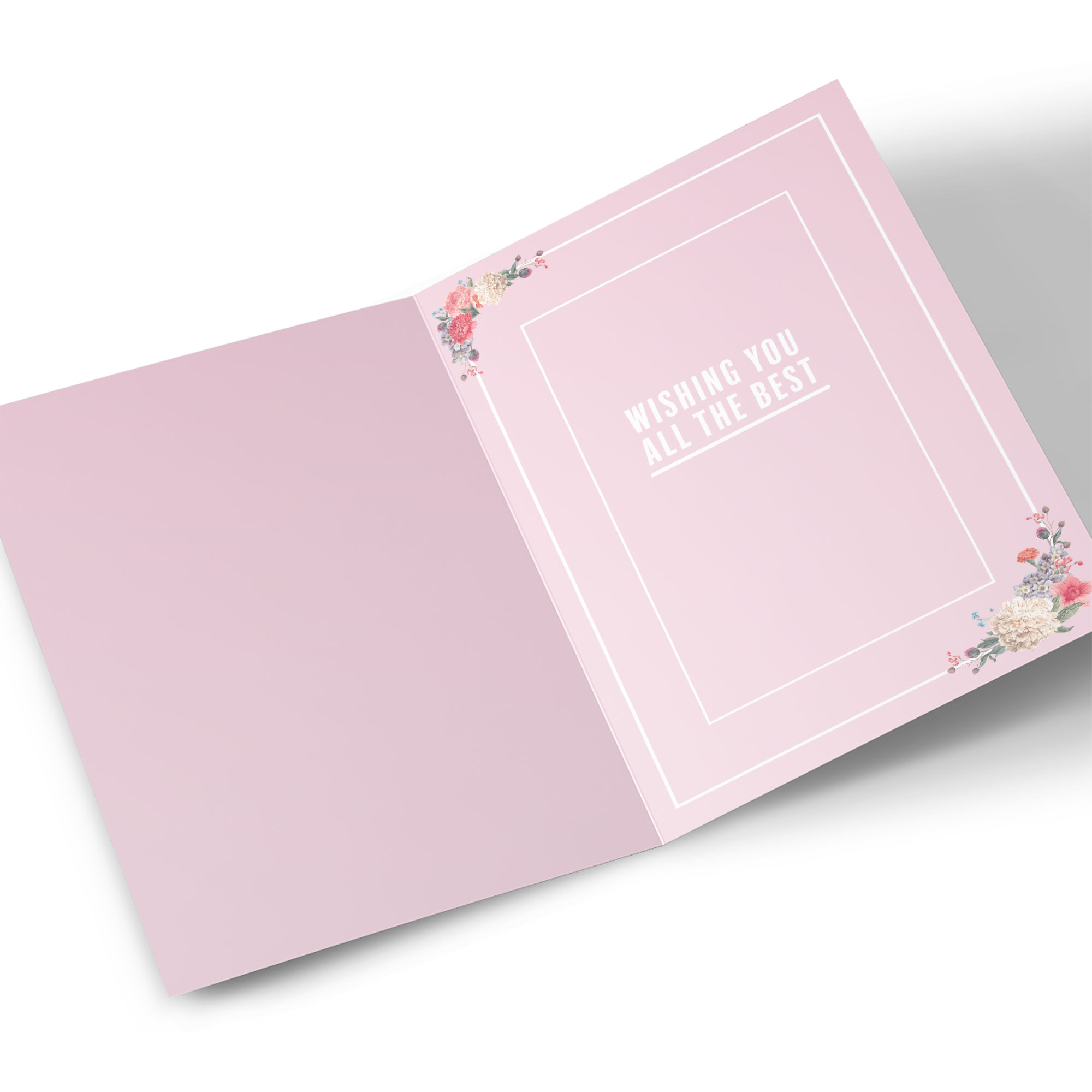 Good Luck Card - Bold and Floral Luck To You