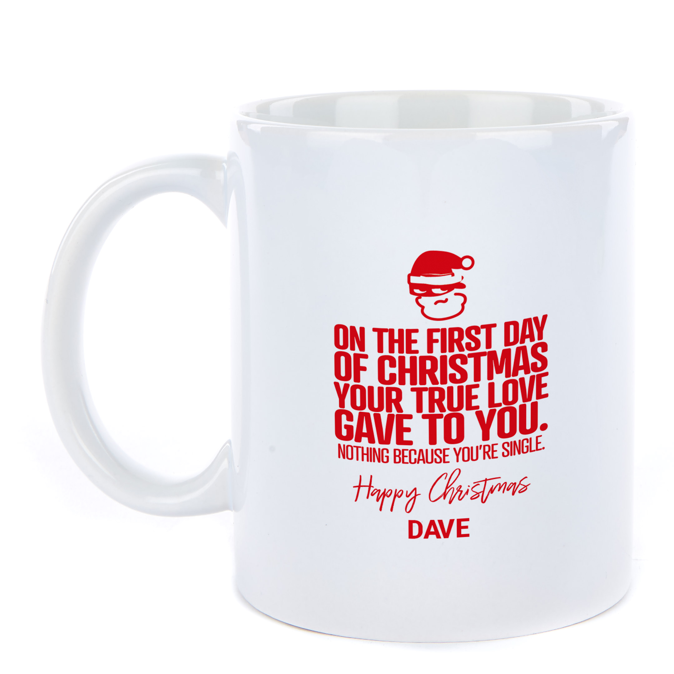 Personalised Punk Christmas Mug - On the First Day