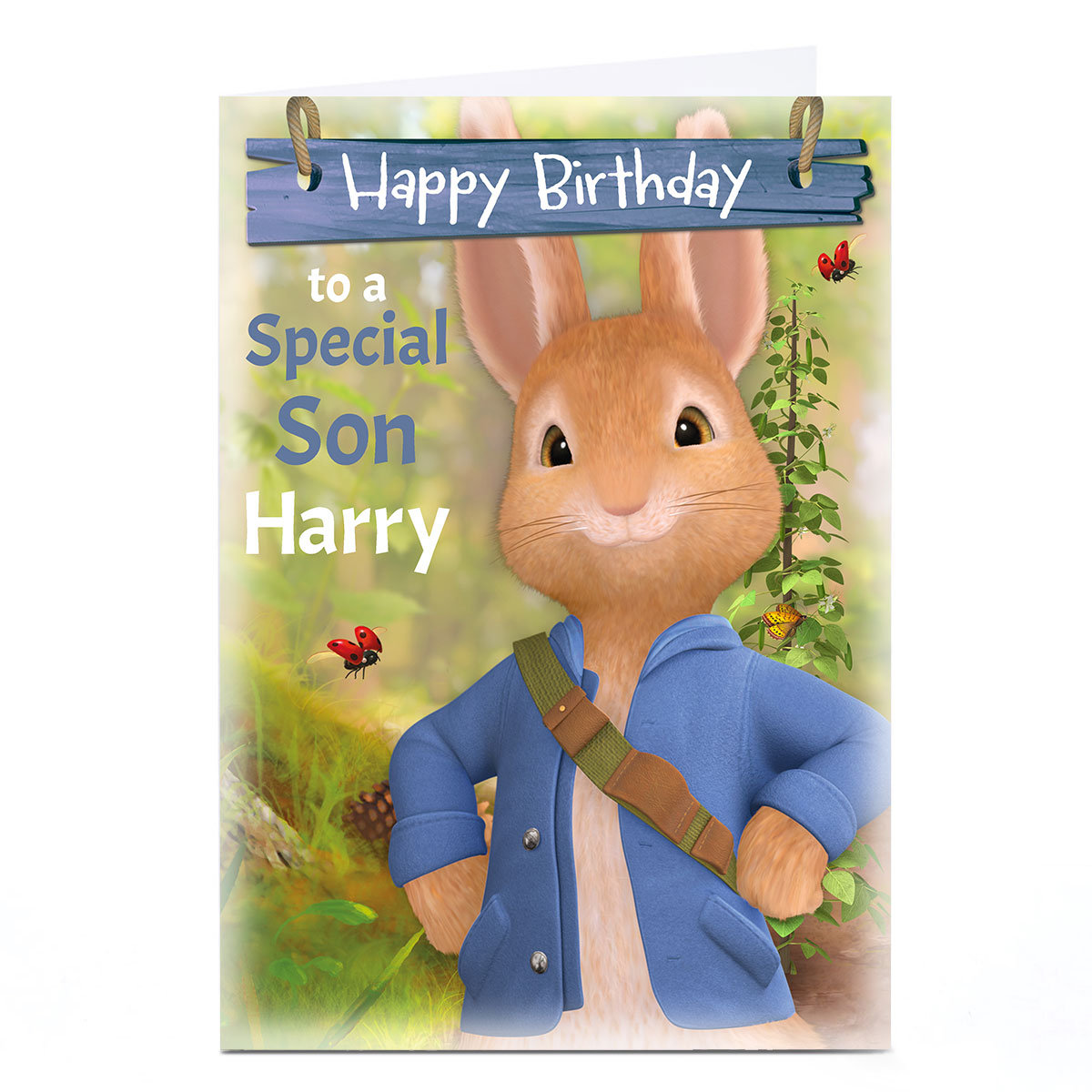 Personalised Peter Rabbit Birthday Card - To A Special...