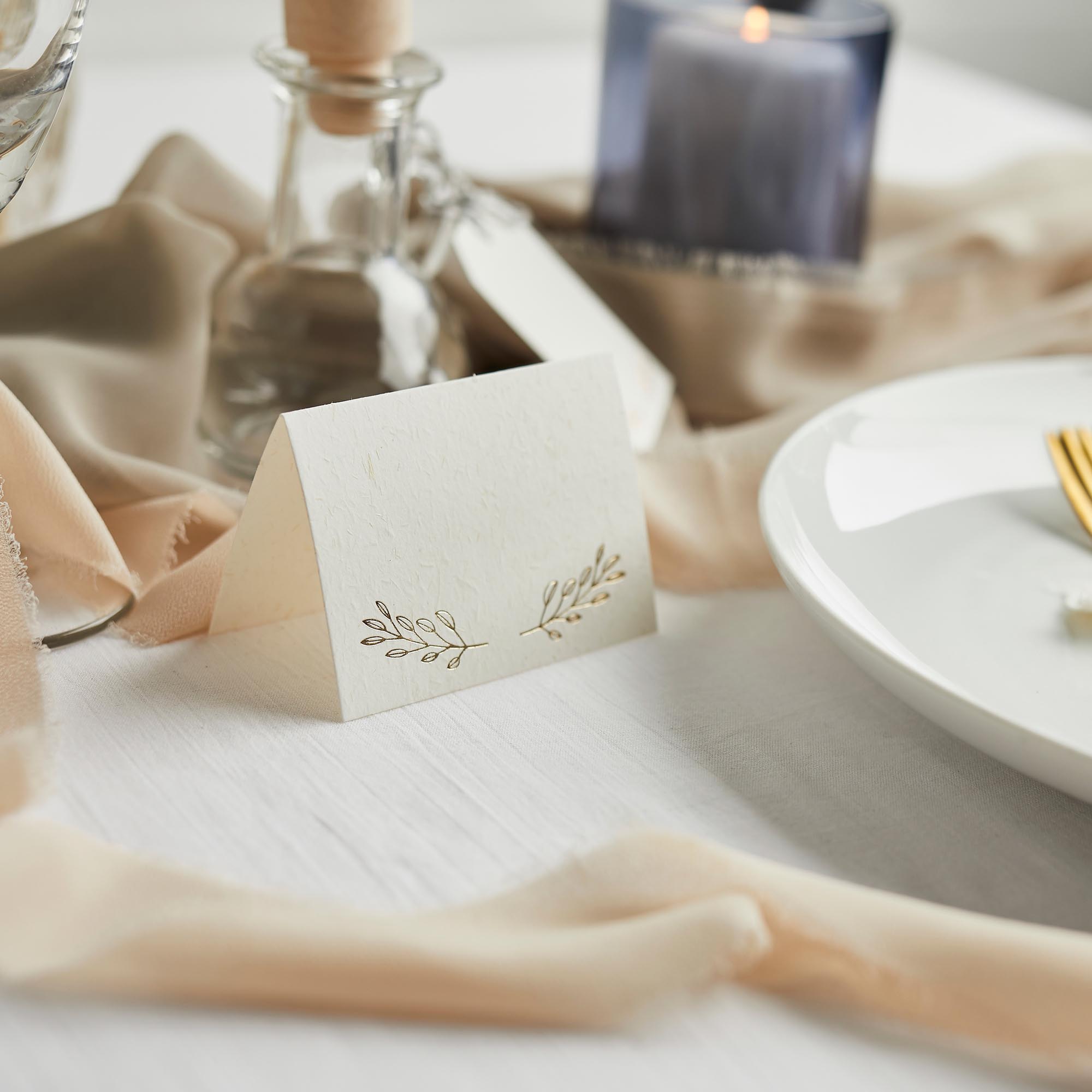 Gold Vine Place Cards - Pack of 10