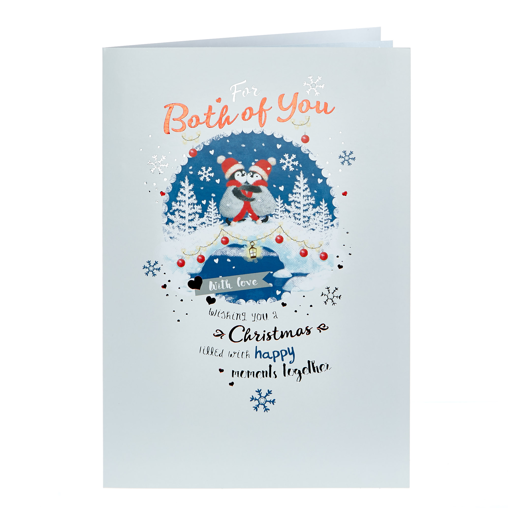 Christmas Card - For Both Of You Penguins 