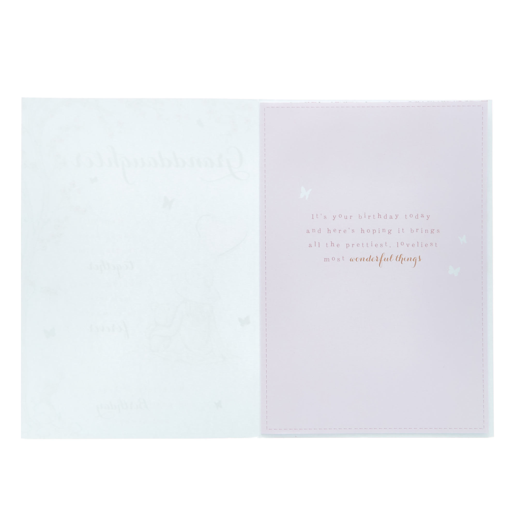 Birthday Card - Granddaughter Happy Bright Days