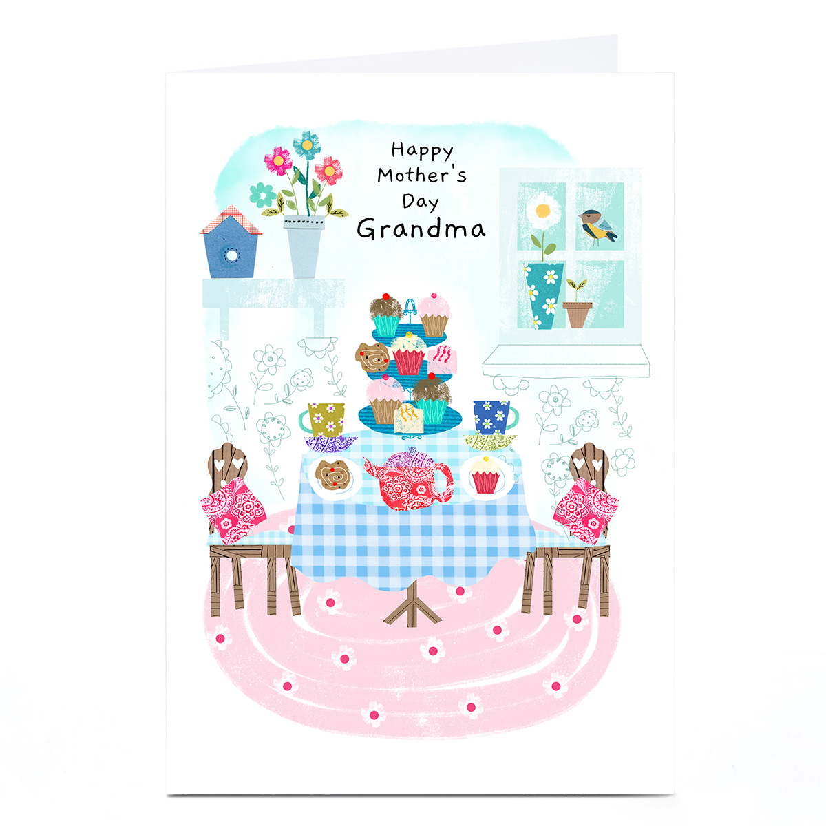 Personalised Lindsay Kirby Mother's Day Card - Afternoon Tea
