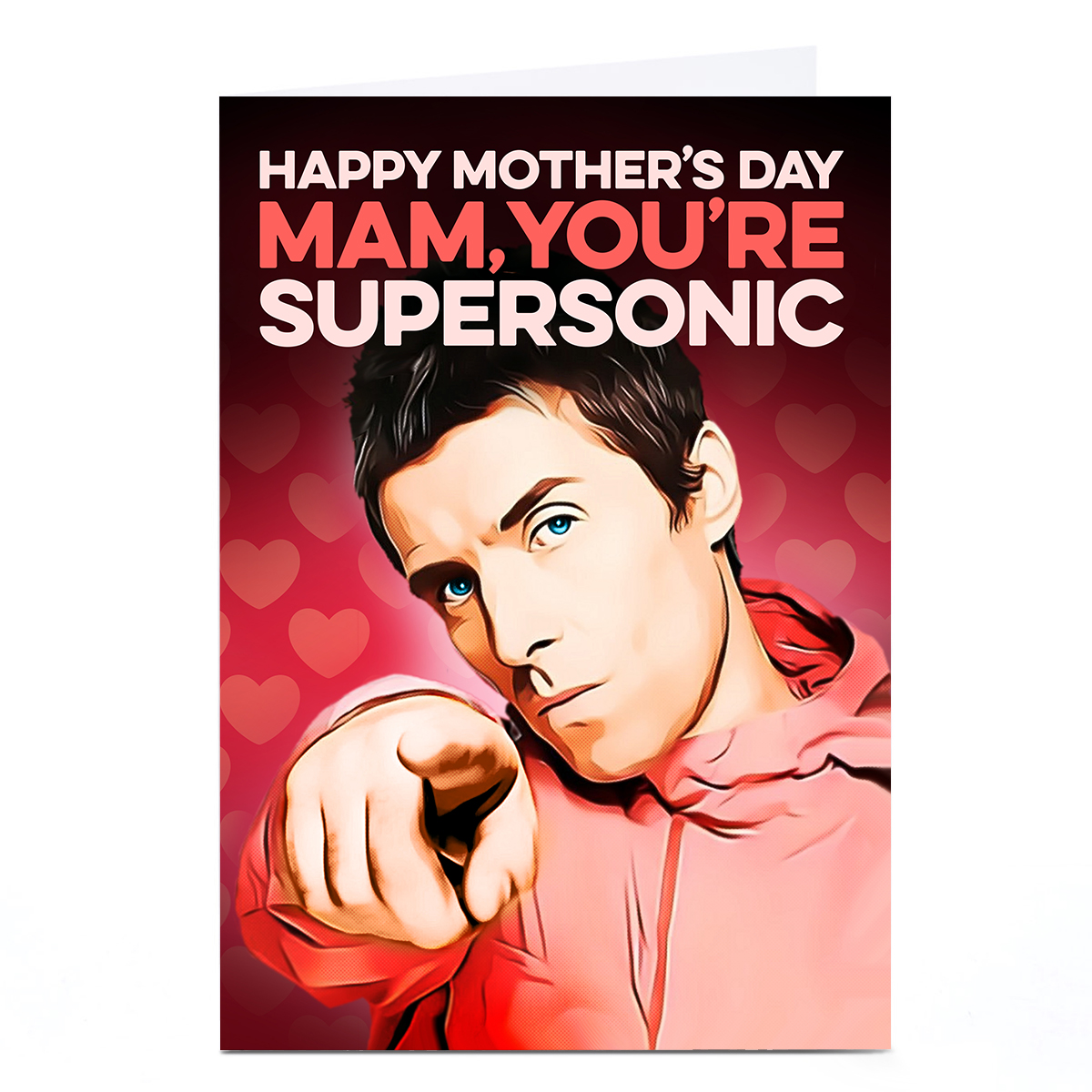 Personalised PG Quips Mother's Day Card - Mam, You're Supersonic