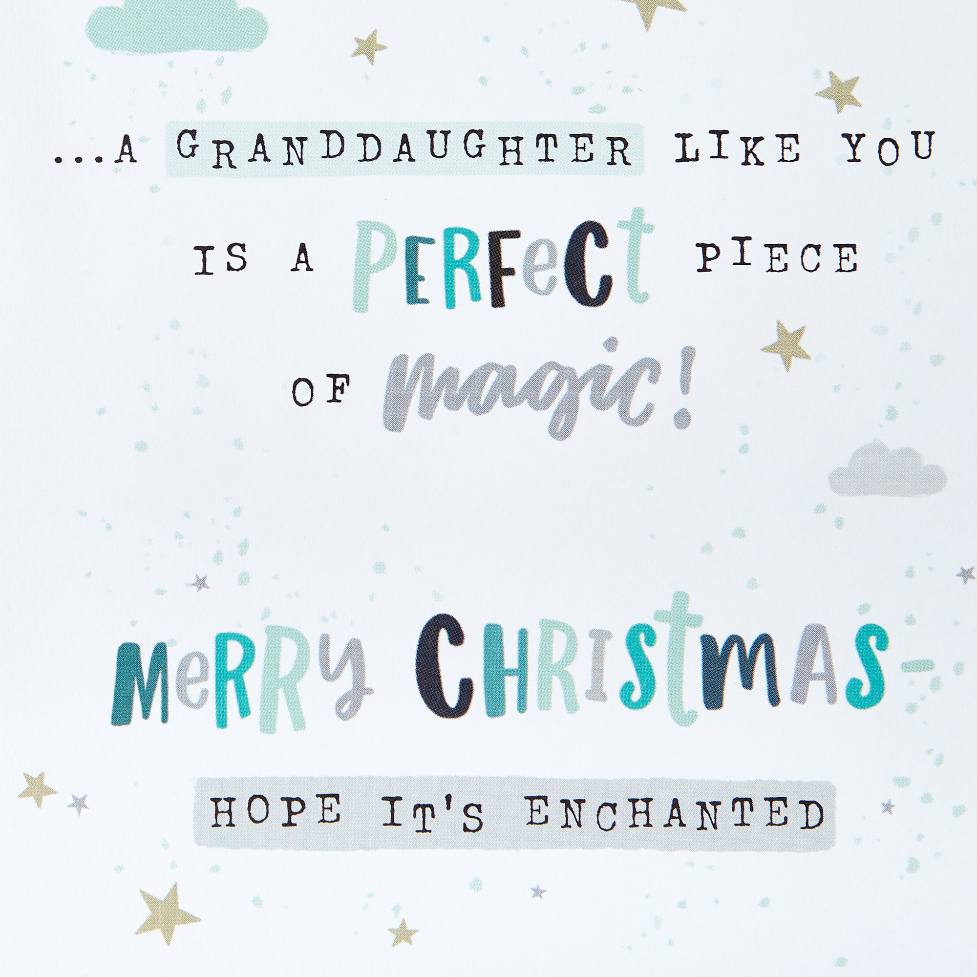 Christmas Card - Granddaughter Unicorn