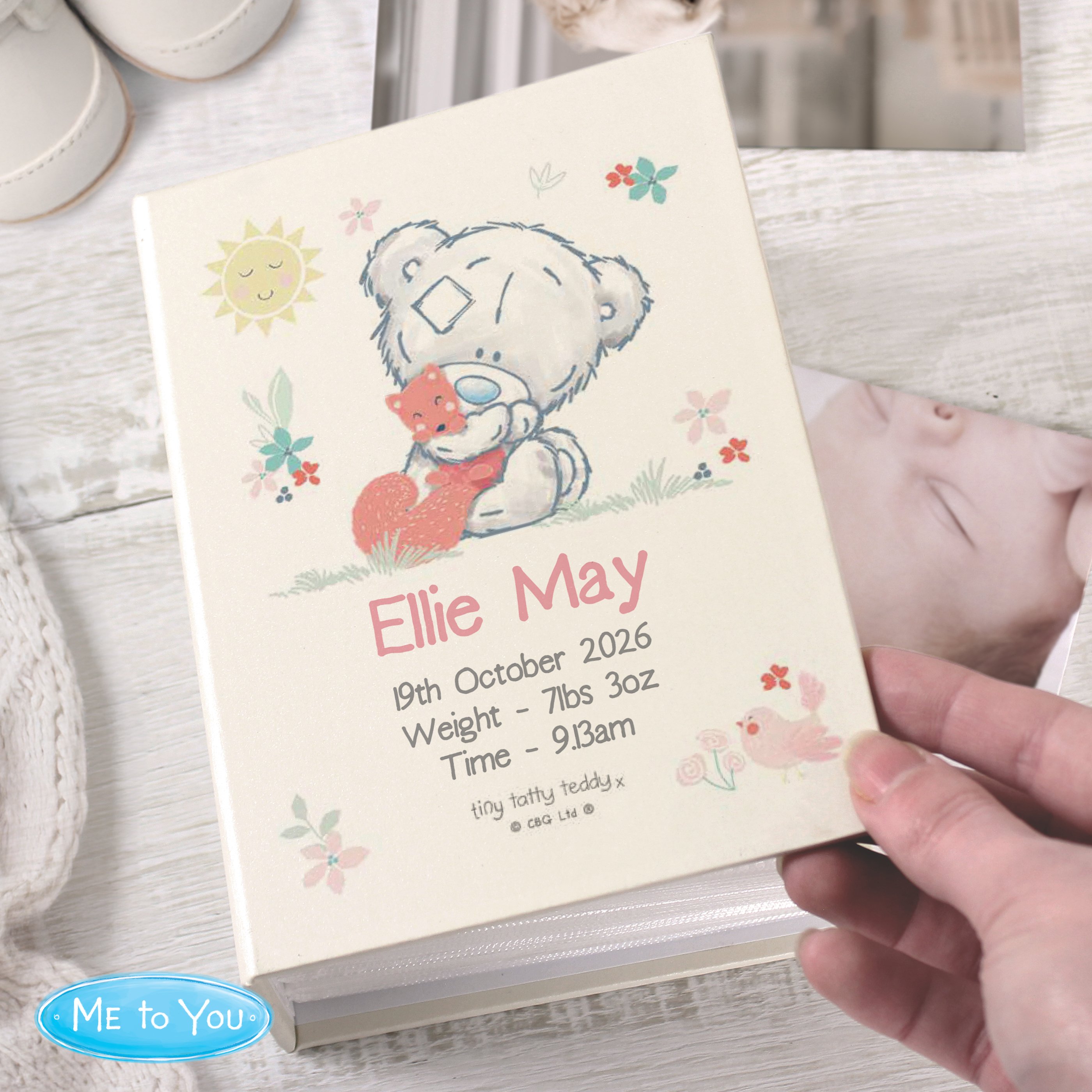 Personalised Tiny Tatty Teddy 6x4-Inch Photo Album