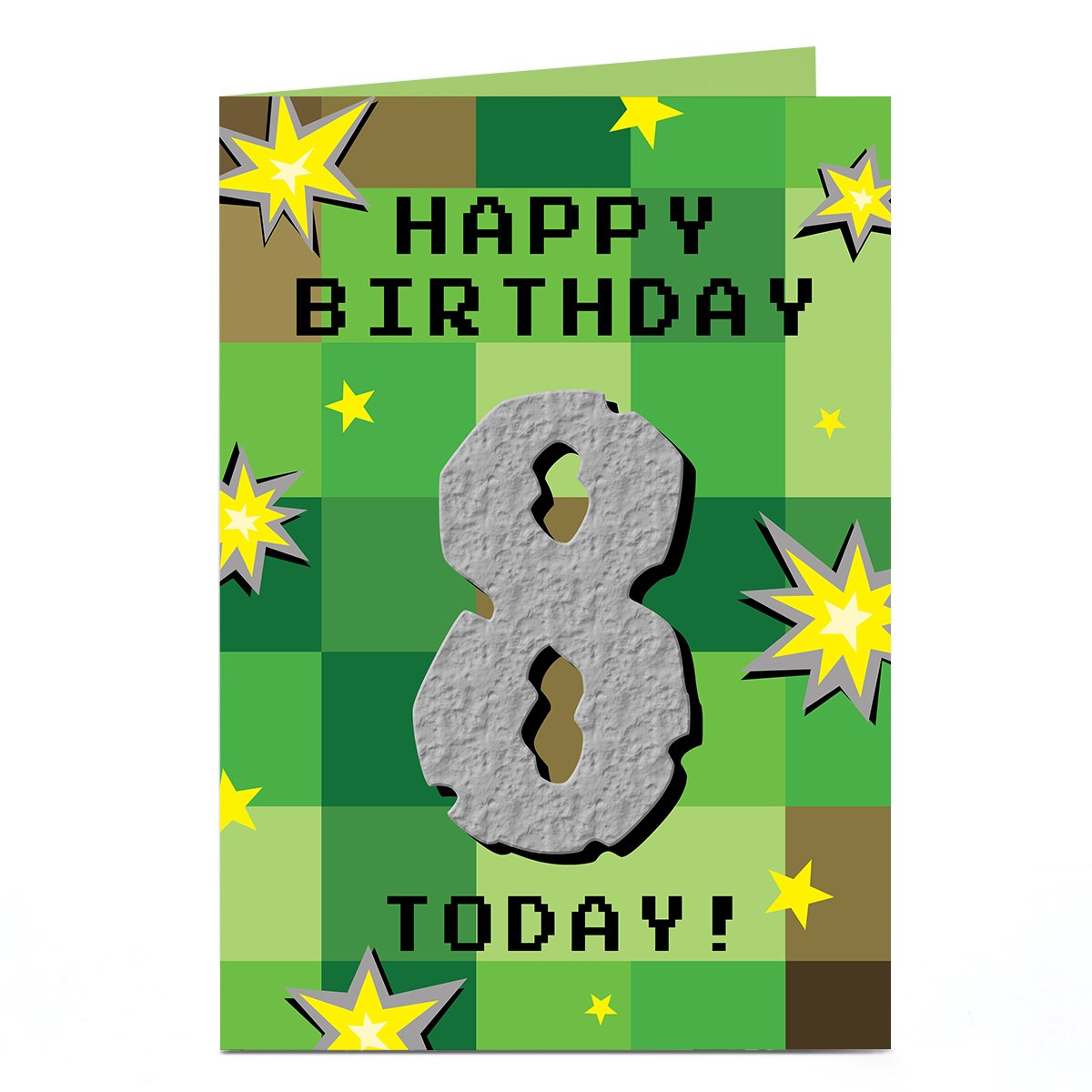 Personalised Birthday Card - Mine Crafting