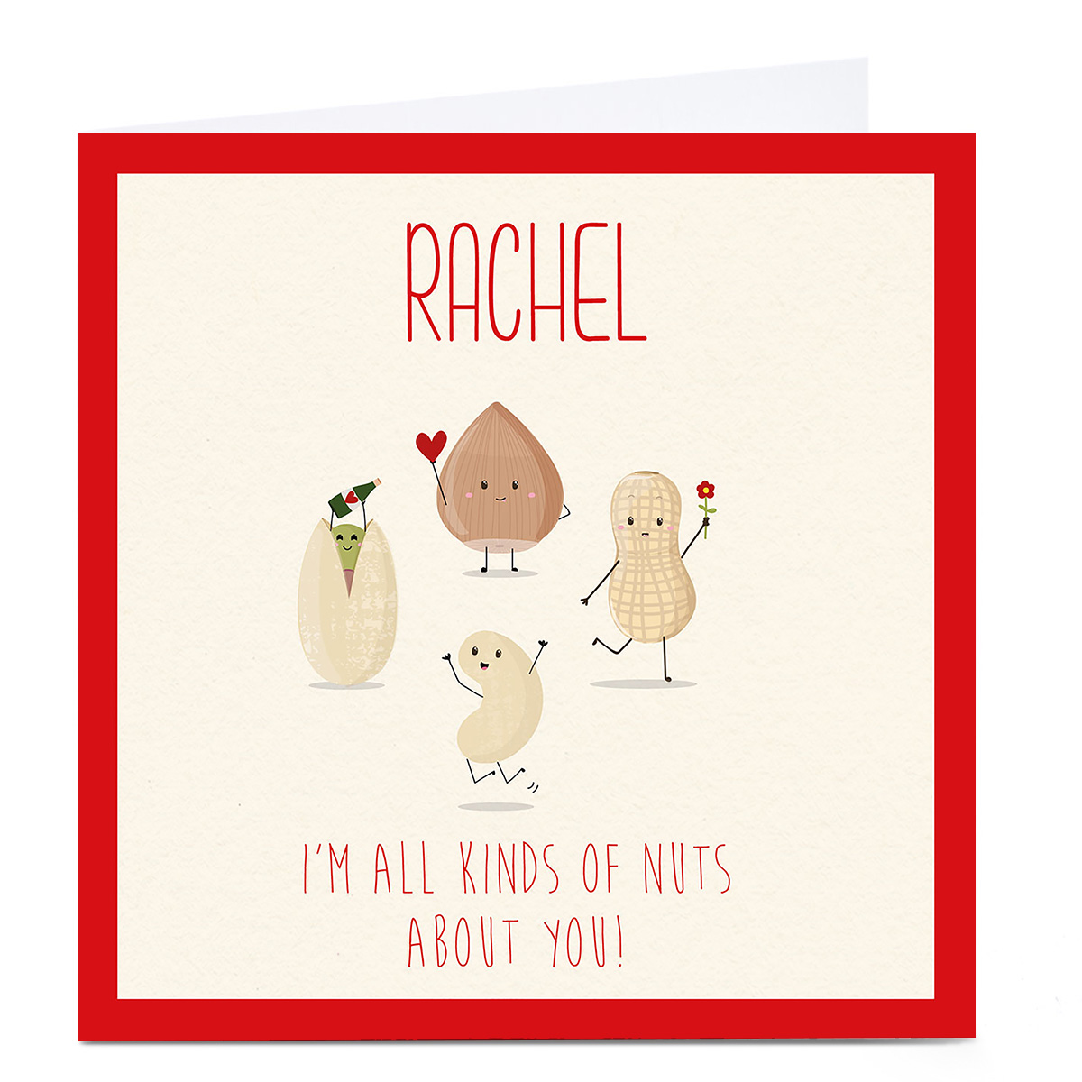 Personalised Card - Nuts About You
