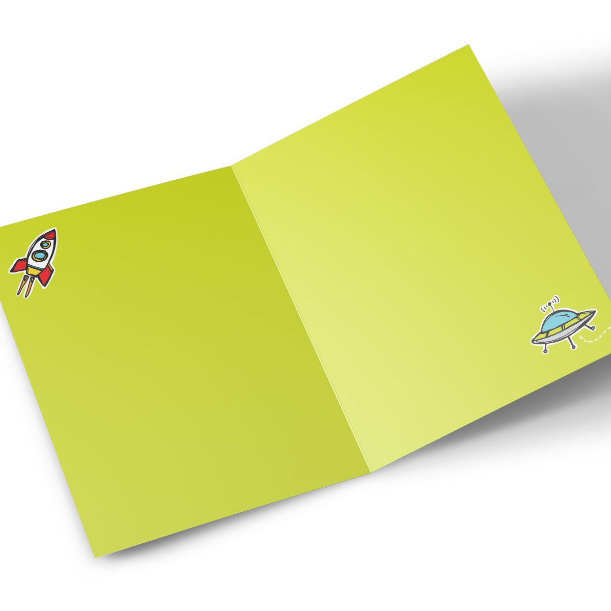 Personalised Editable Age Birthday Card - Rocket Ships [Brother]