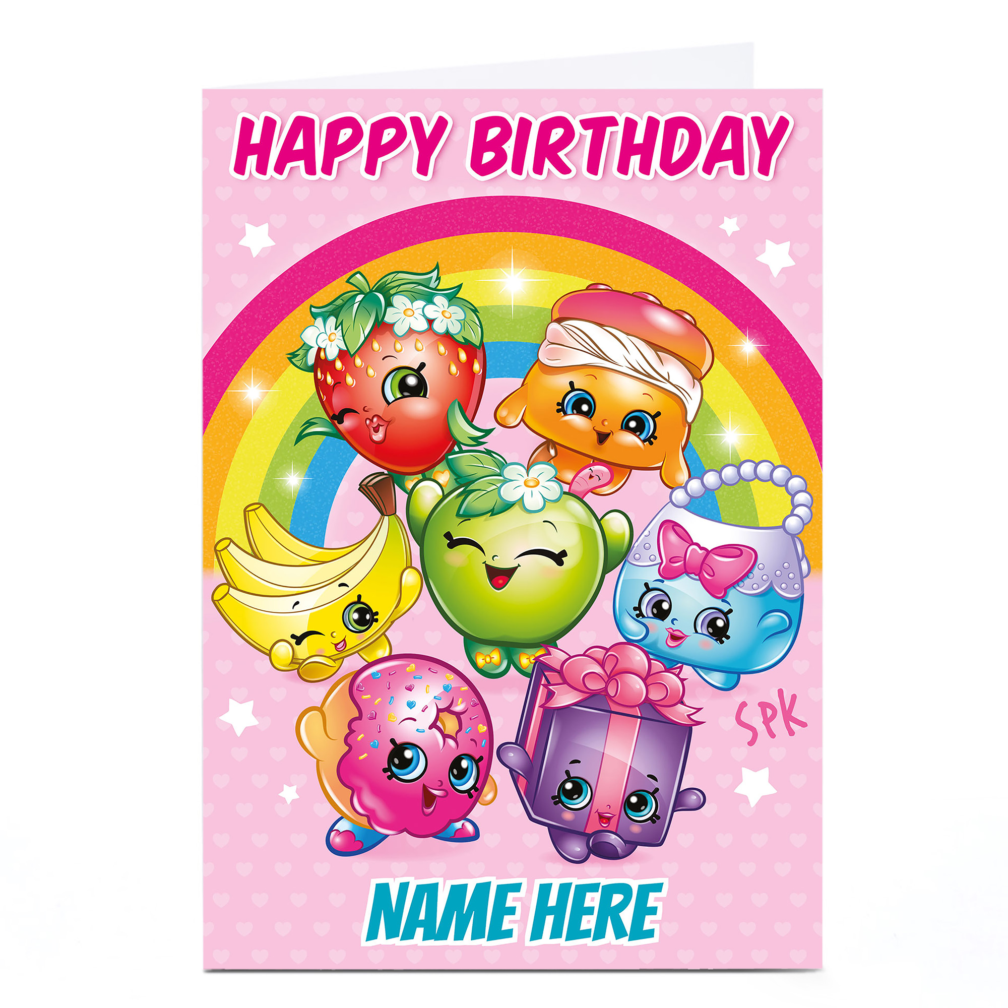 Personalised Shopkins Card - Happy Birthday