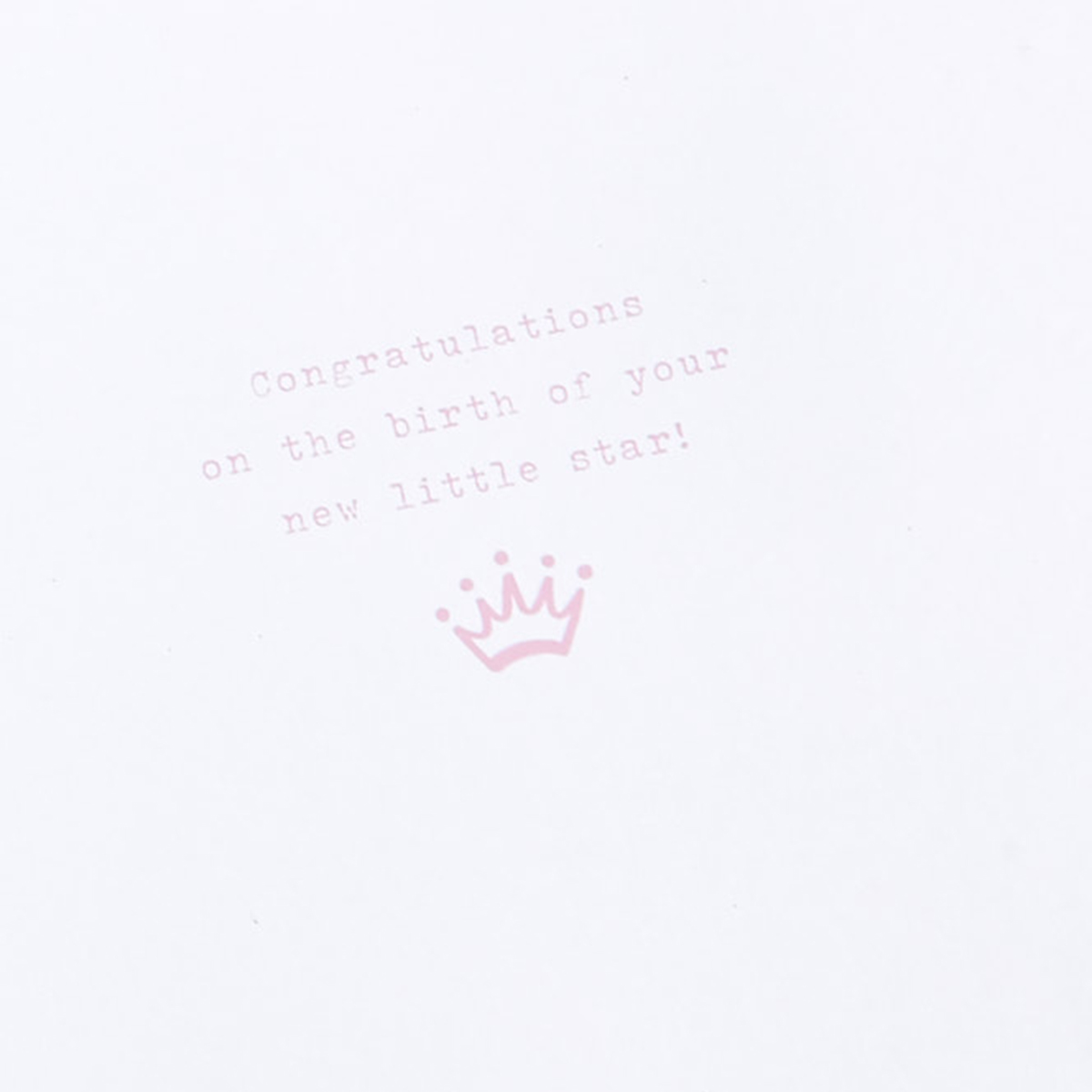 Boutique Collection New Baby Girl Photo Keepsake Card
