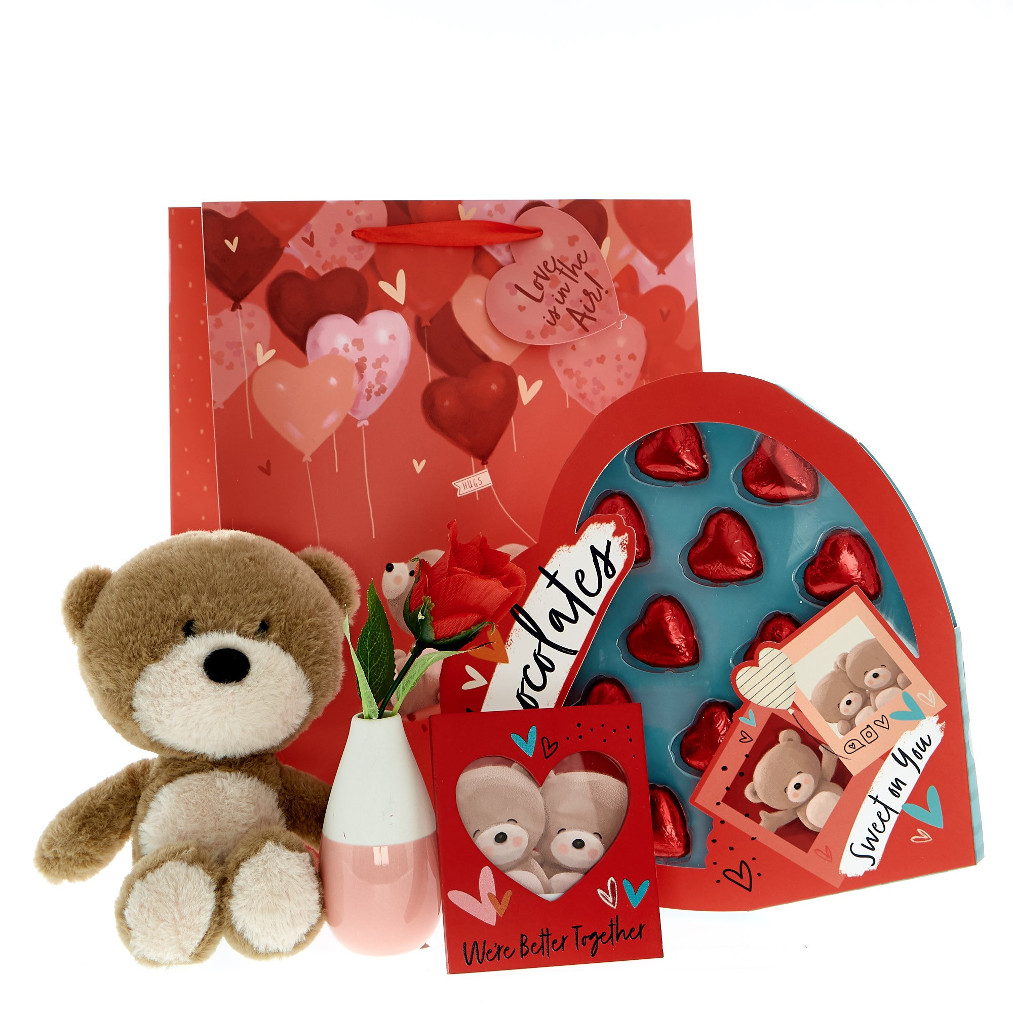 Large Hugs Bear Valentine's Day Gift Bundle