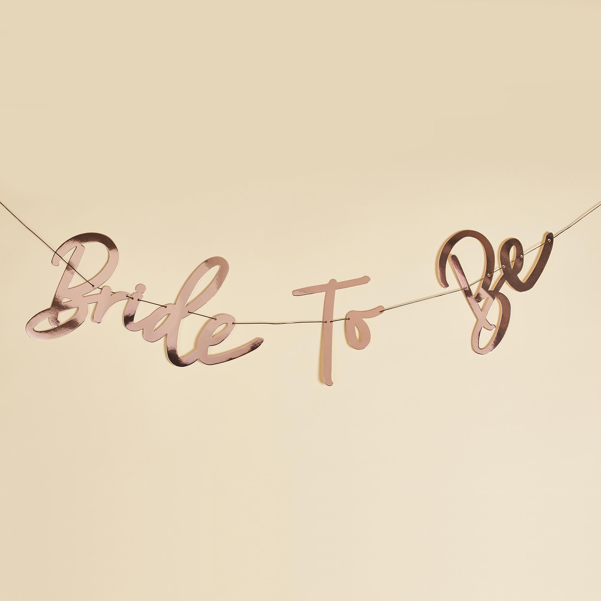Rose Gold Bride To Be Card Banner