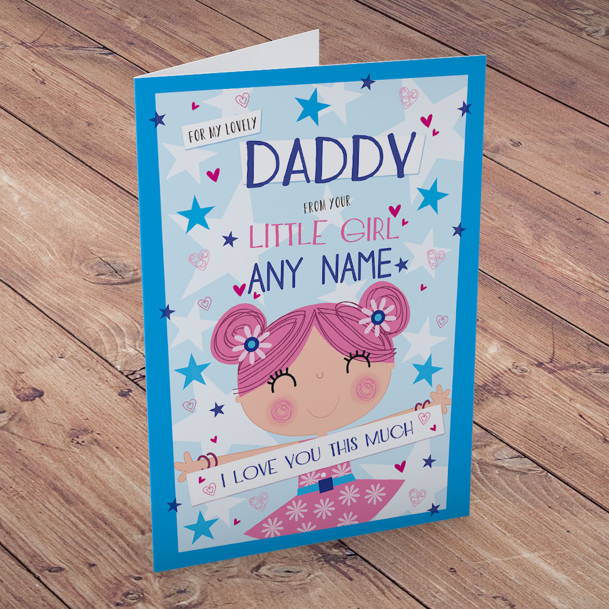 Personalised Father's Day Card - Lovely Daddy