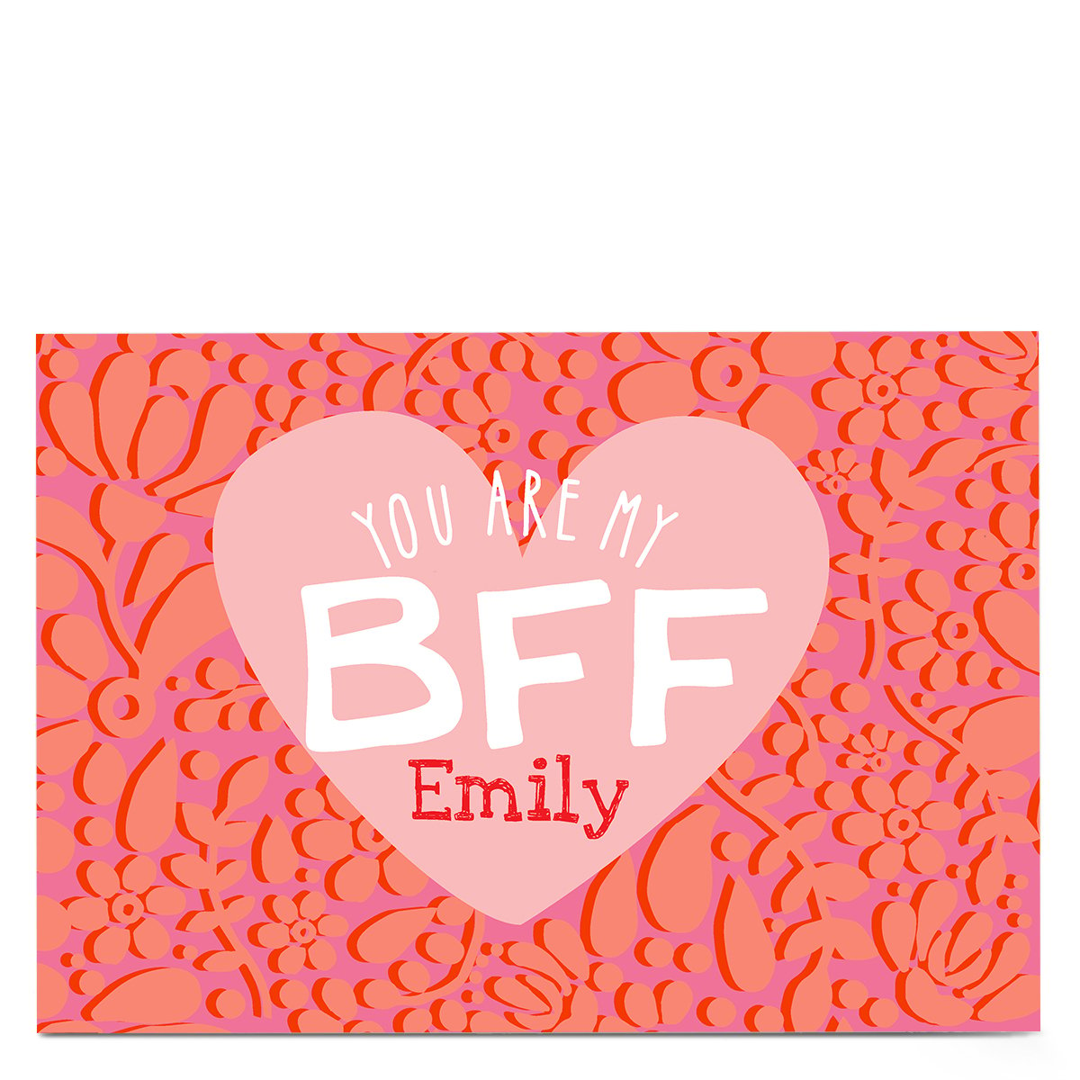 Personalised Bev Hopwood Valentine's Day Card - BFF