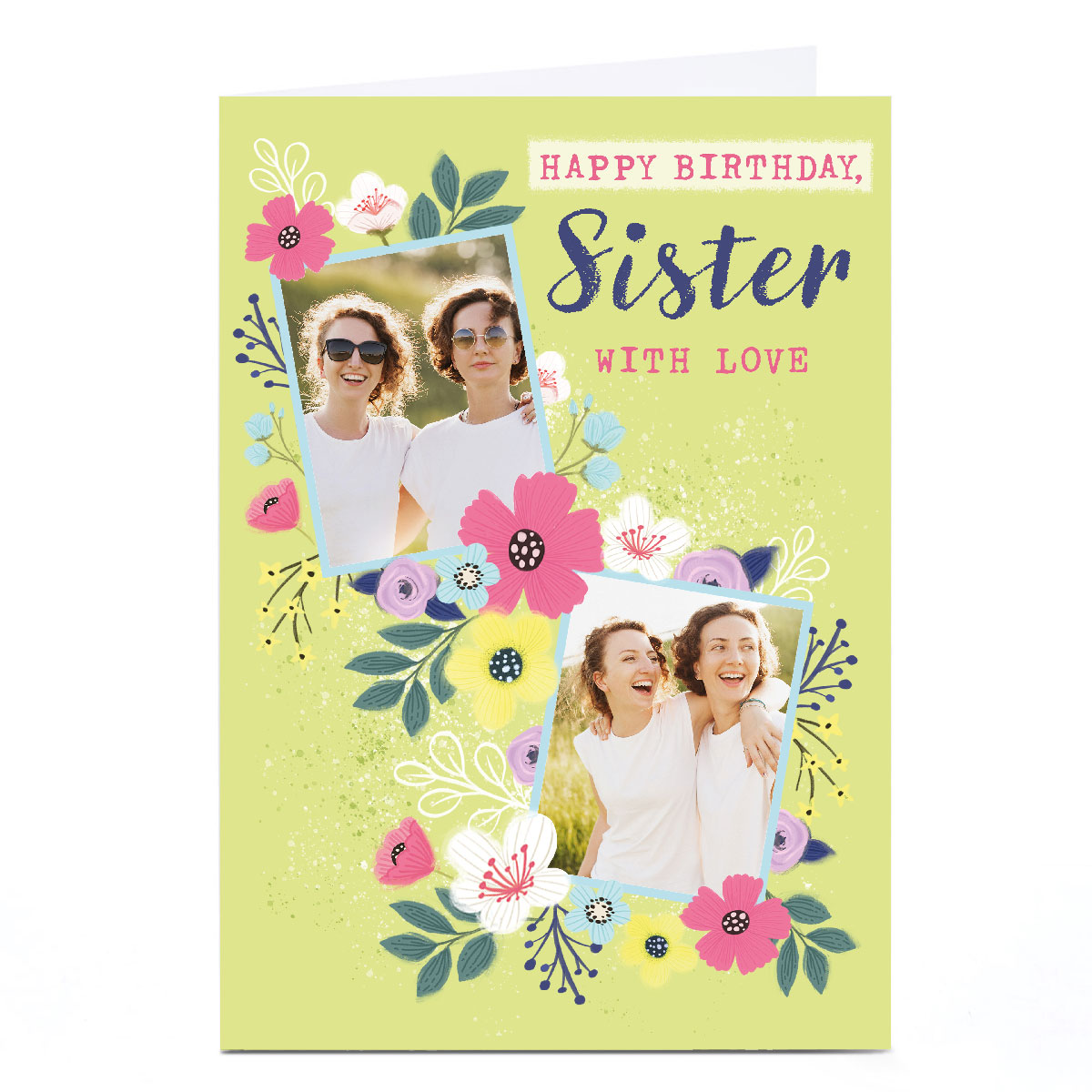 Photo Dalia Clark Birthday Card - Happy Birthday Sister With Love