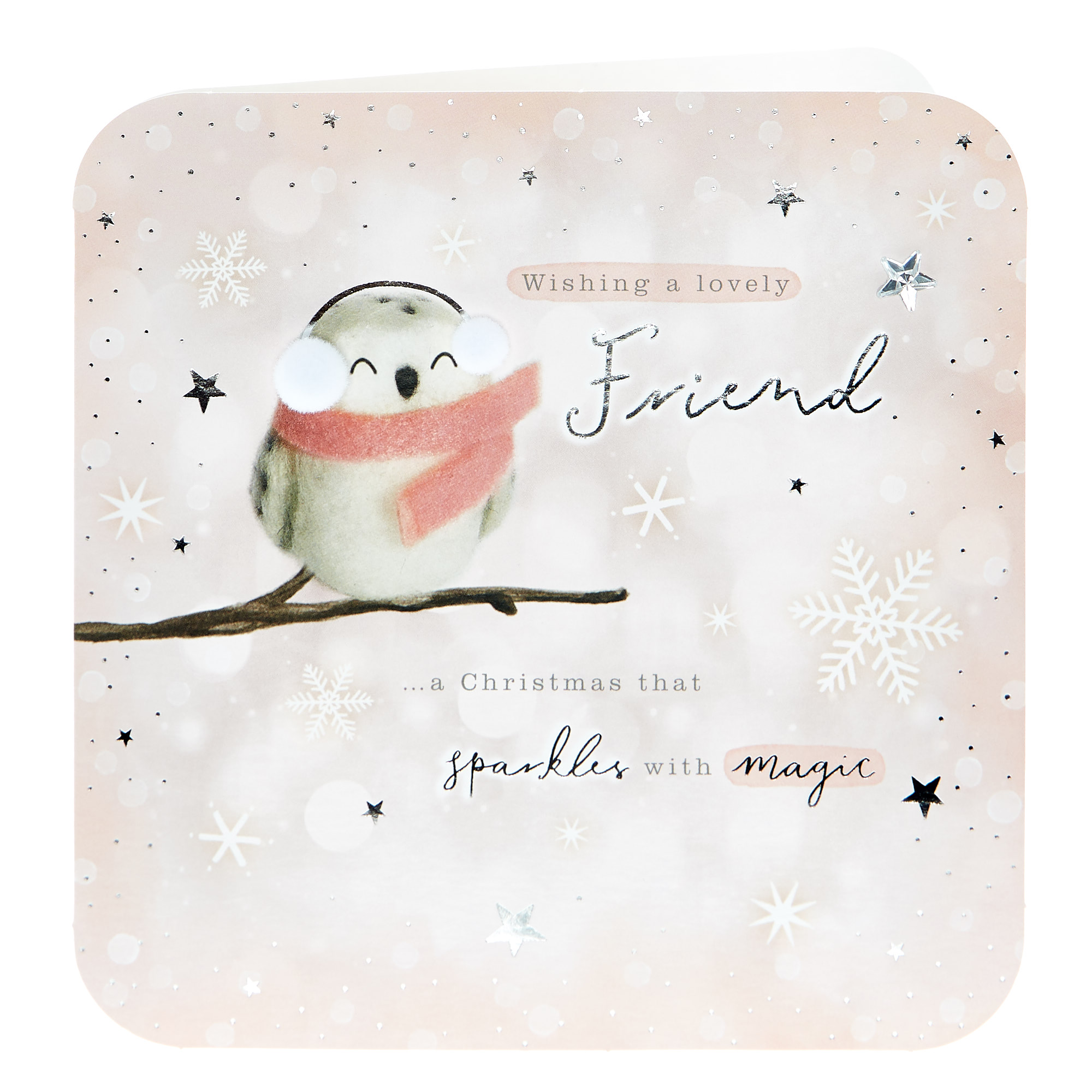 Boutique Christmas Card - Friend Sparkle With Magic