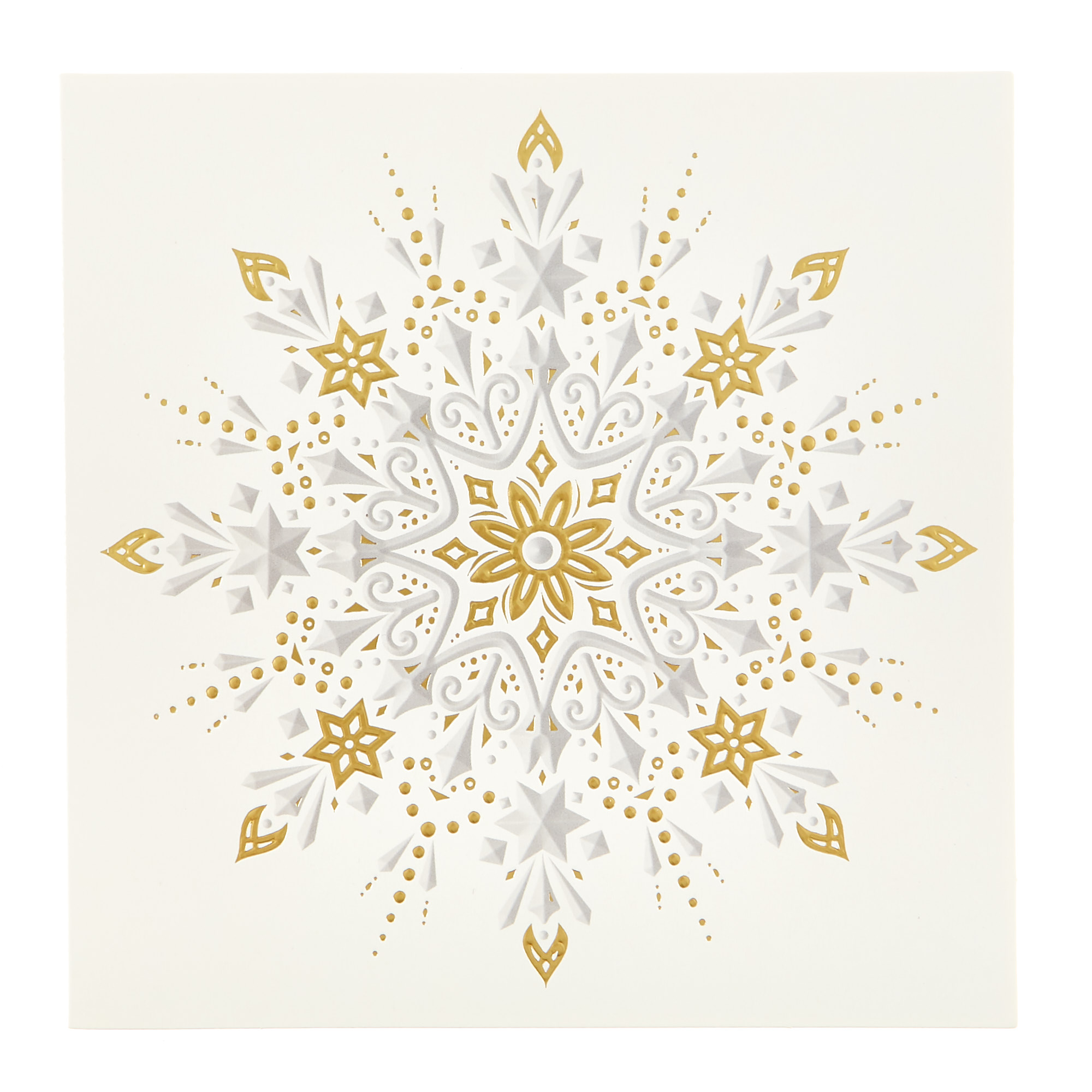 16 Charity Christmas Cards - Snowflakes (2 Designs)